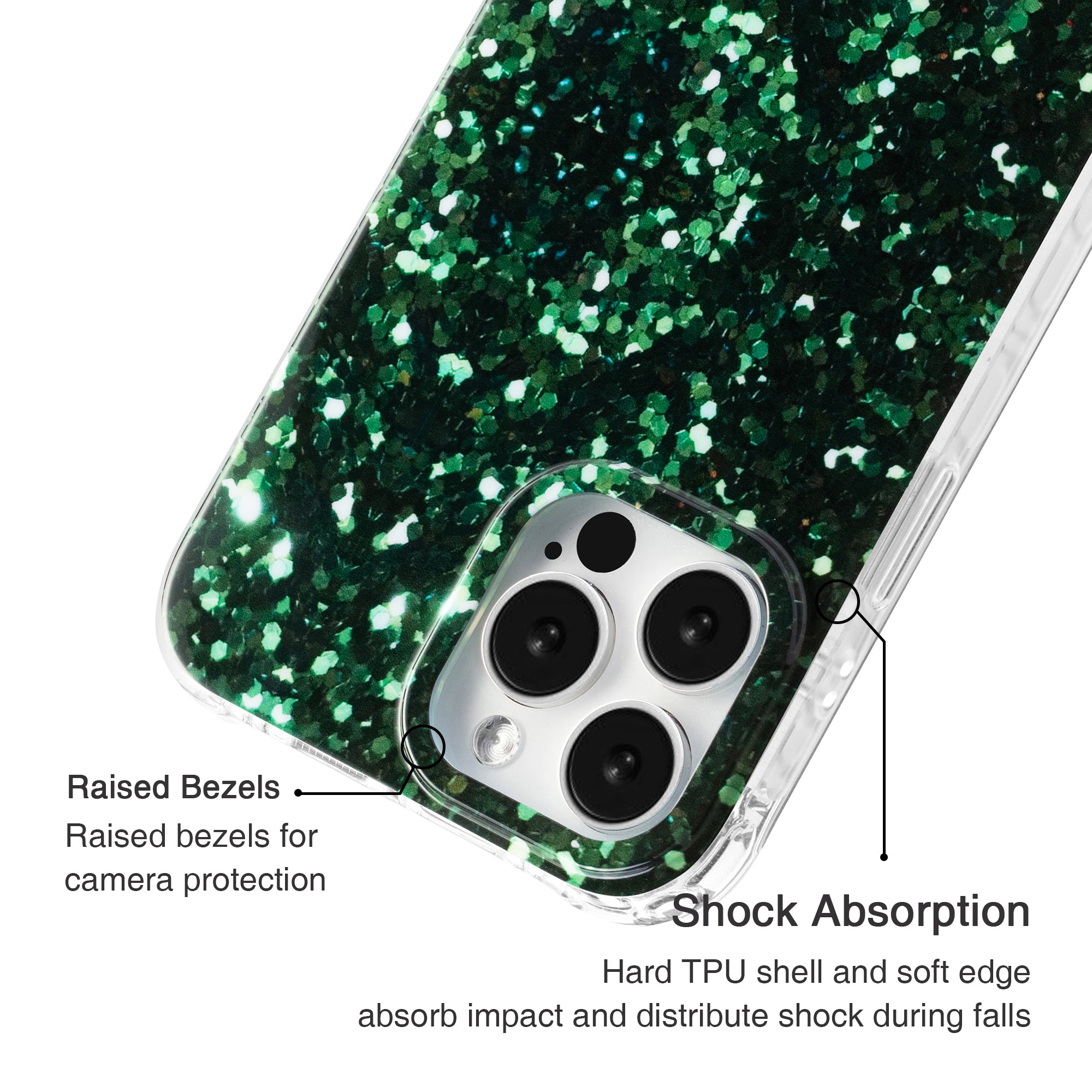 Emerald Sparkle Phone Case