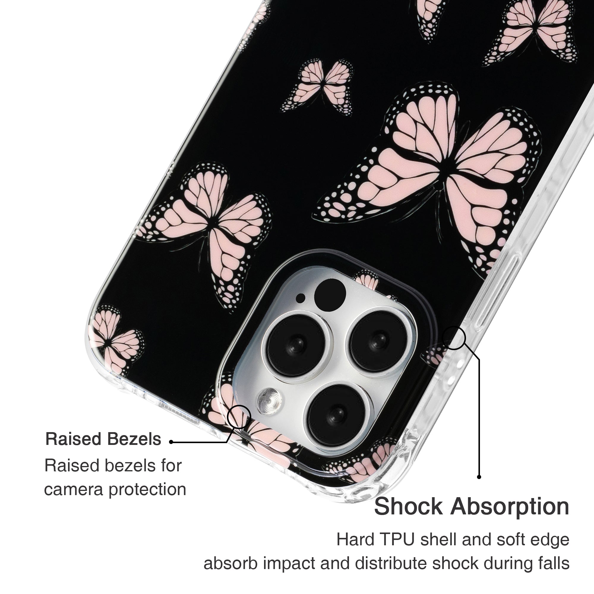 Midnight Flutter Phone Case