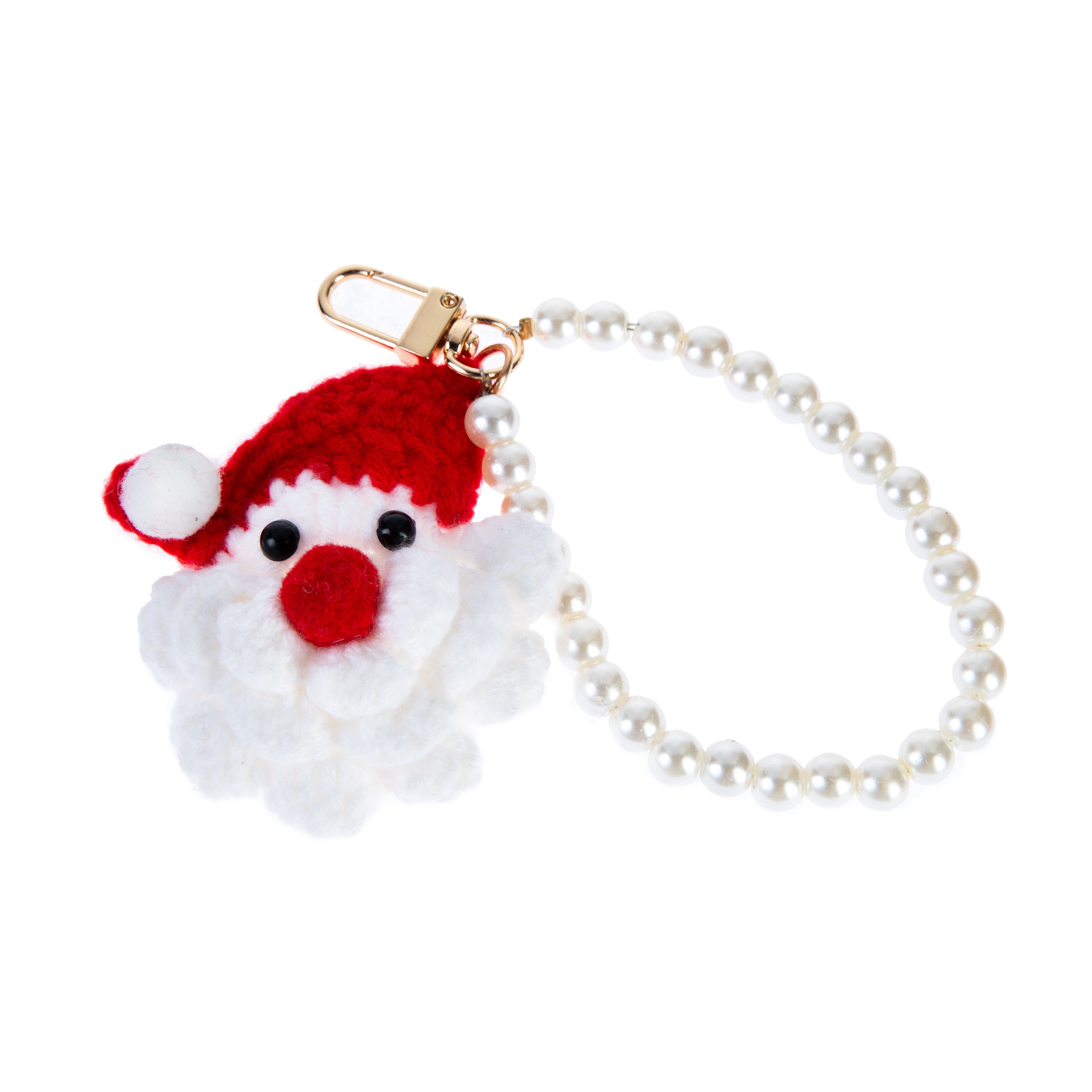 Santa Claus Pearl Phone Charm