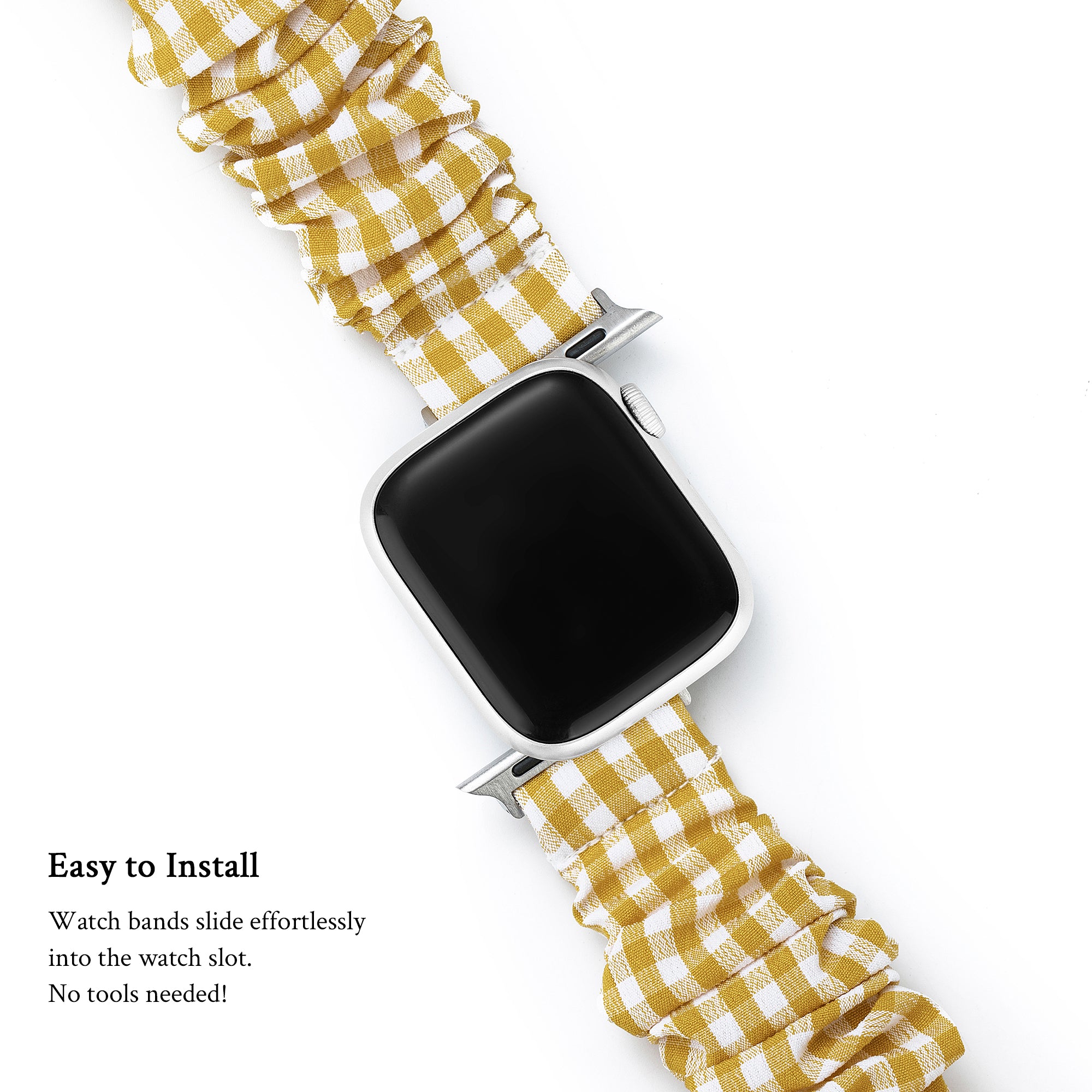 Elastic Plaid Apple Watch Band