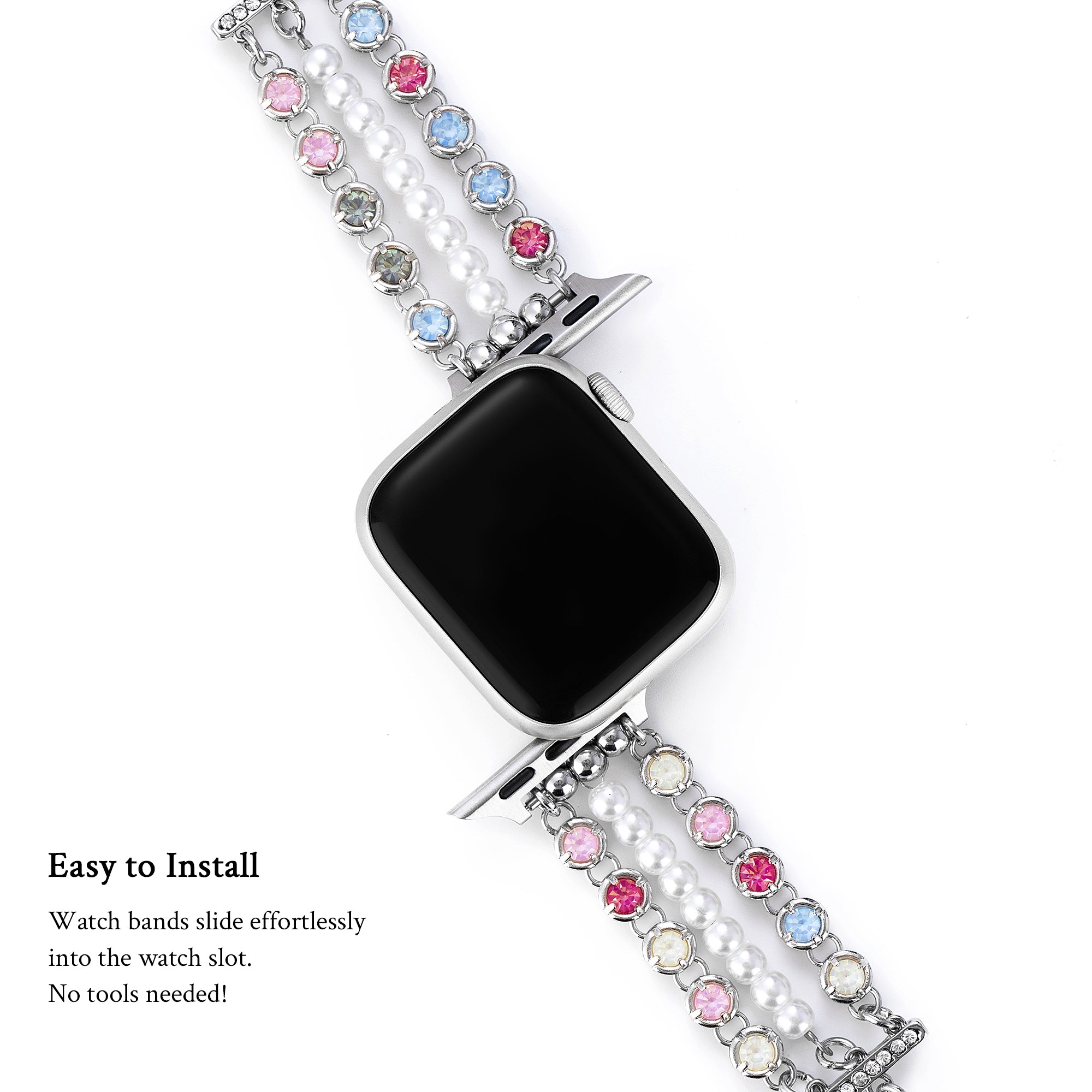 Dazzling Rhinestone Watch Band