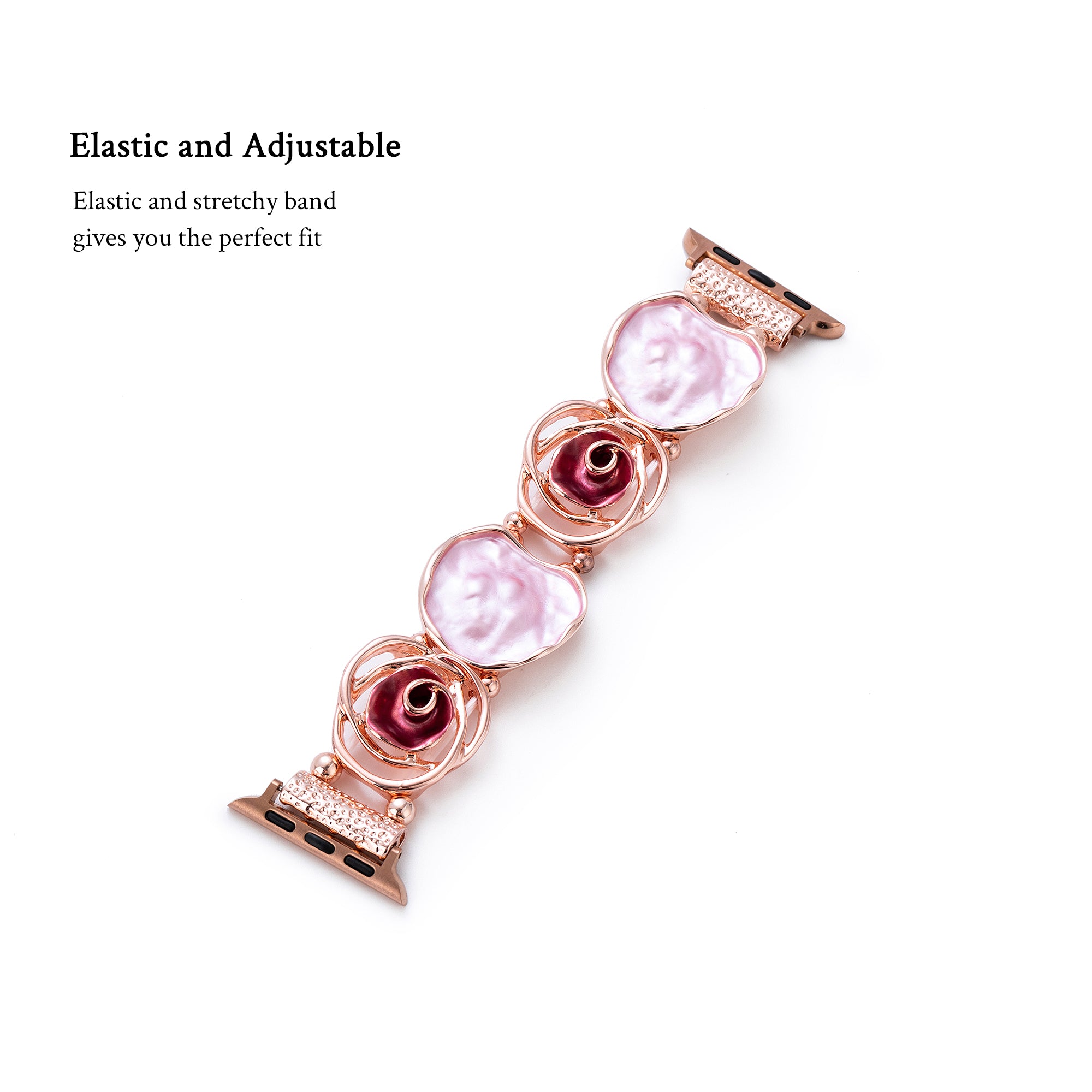 Rose Bangle Elastic Watch Band