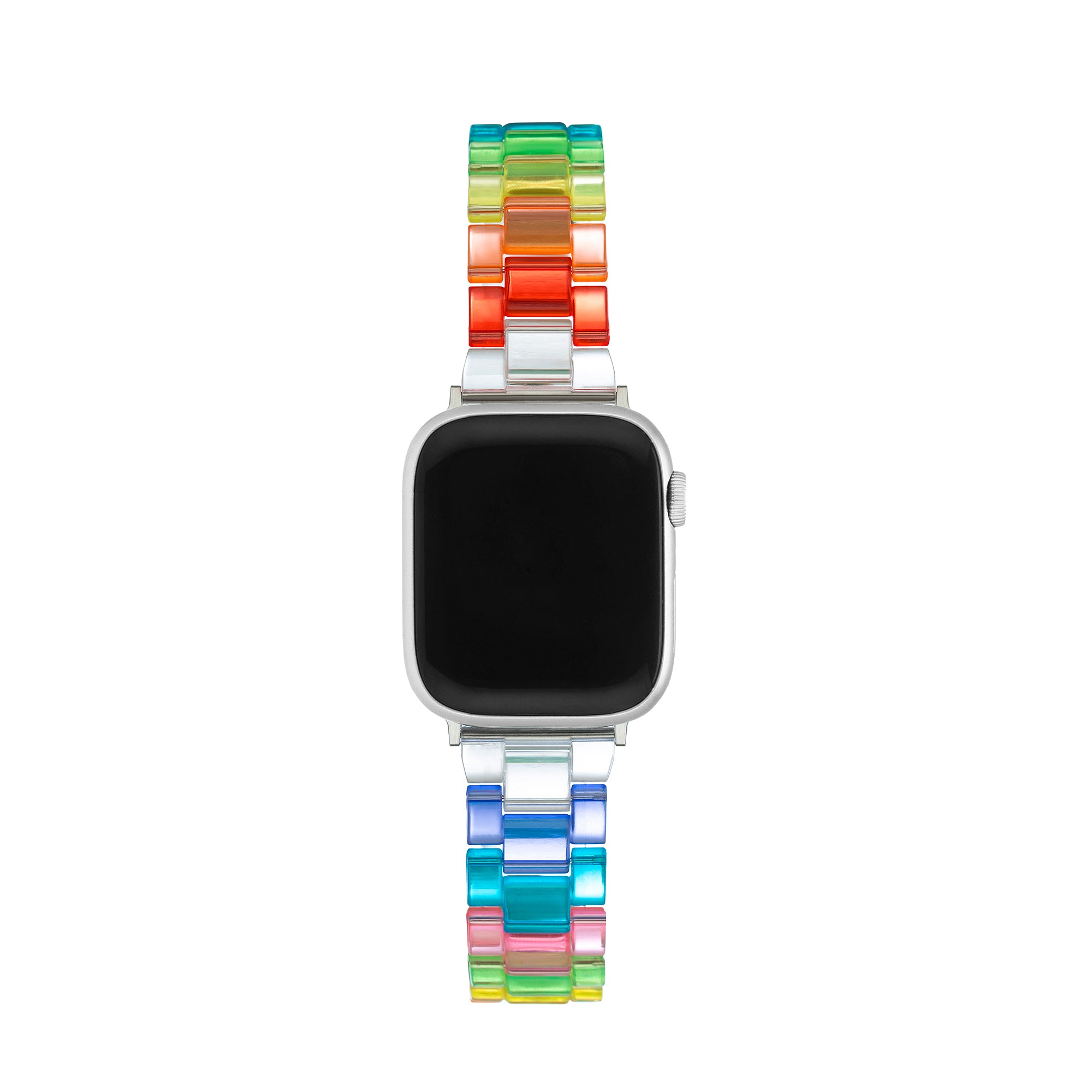 Rainbow Resin Watch Band