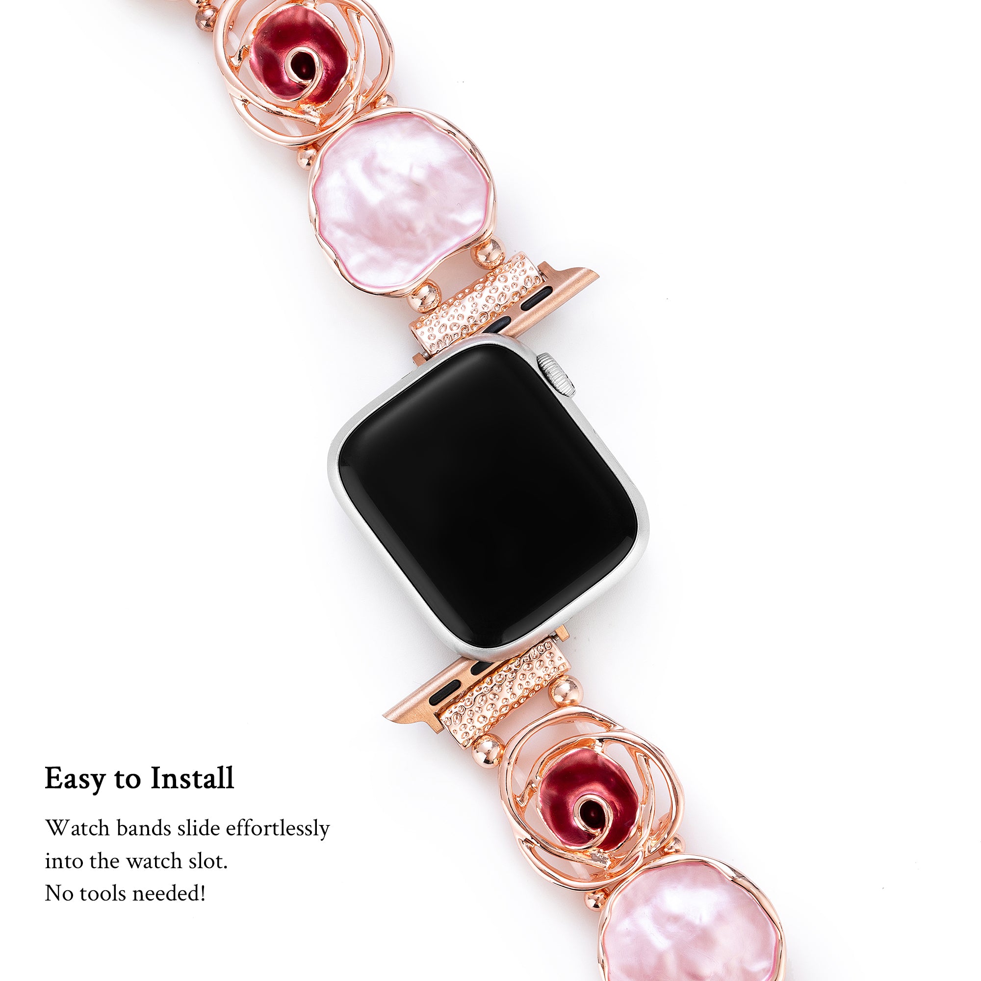 Rose Bangle Elastic Watch Band