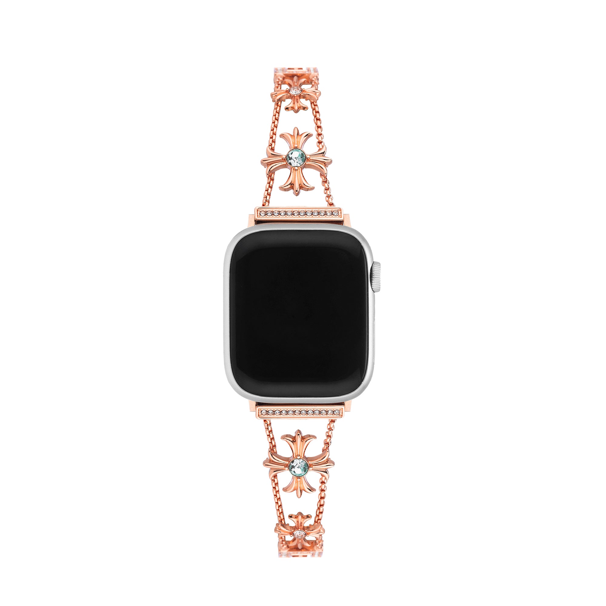 Rhinestone Cross Watch Band