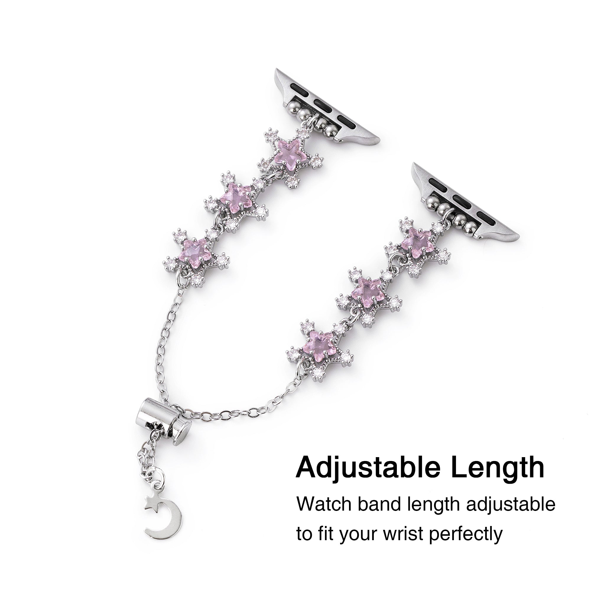 Snowflake Rhinestone Jewelry Watch Band