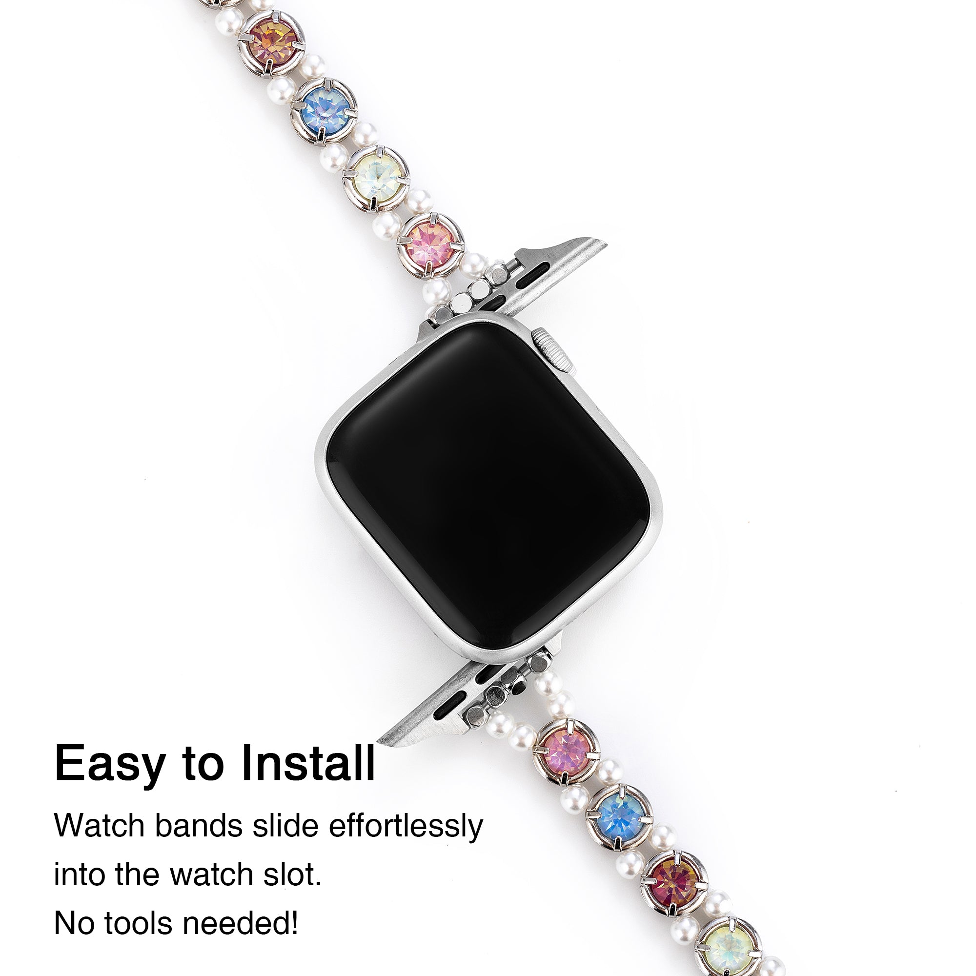 Dazzling Rhinestone Watch Band