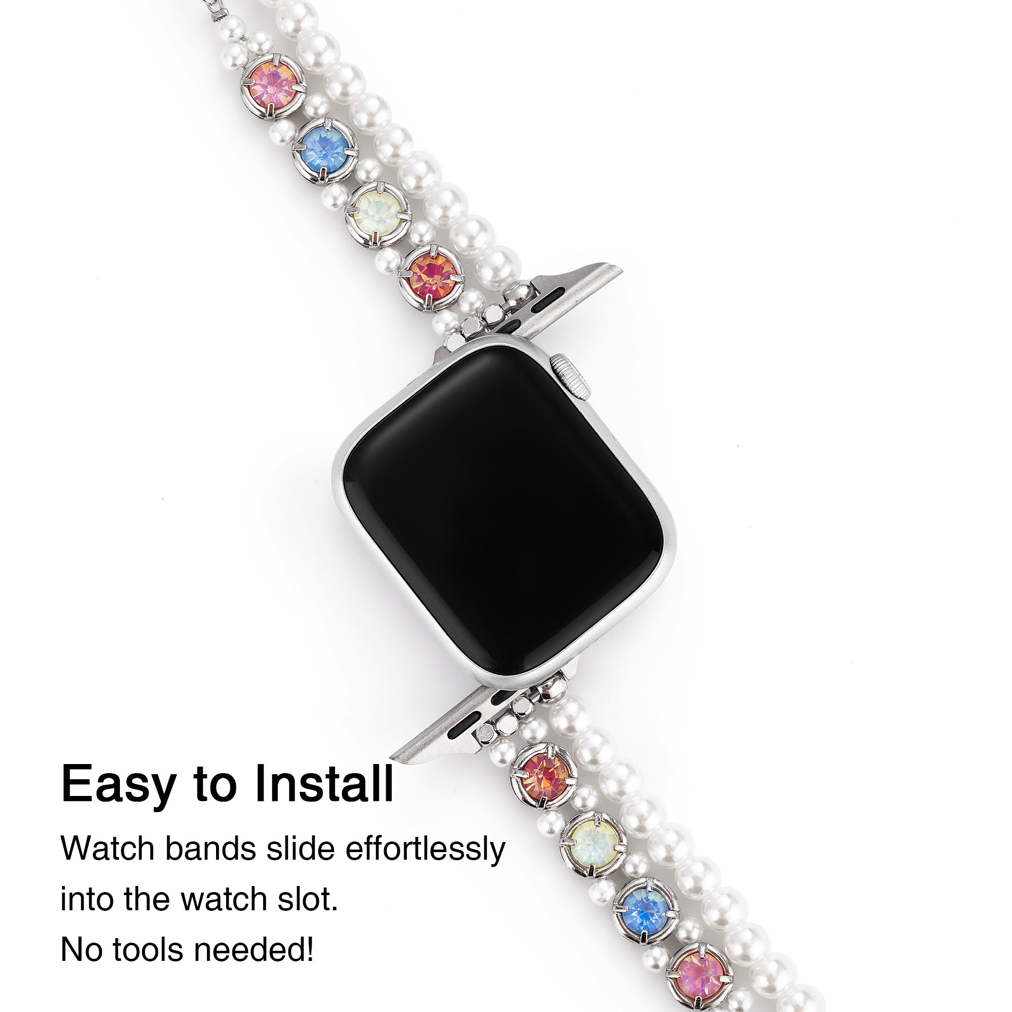 Dazzling Rhinestone Watch Band