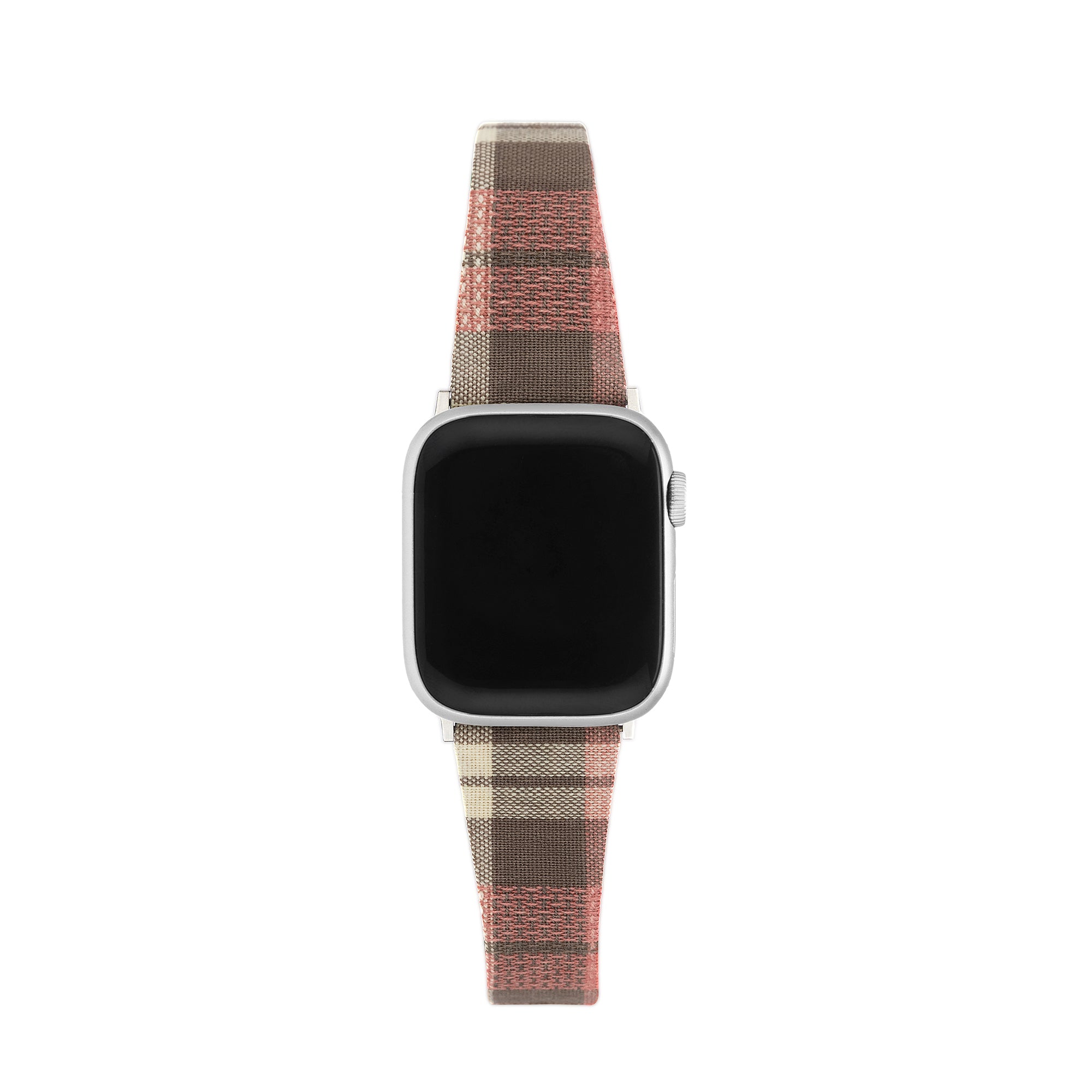 Vintage Plaid Leather Watch Band