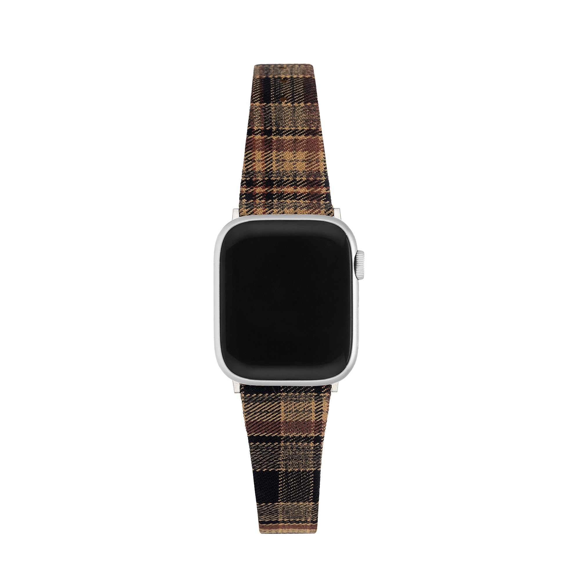 Vintage Plaid Leather Watch Band