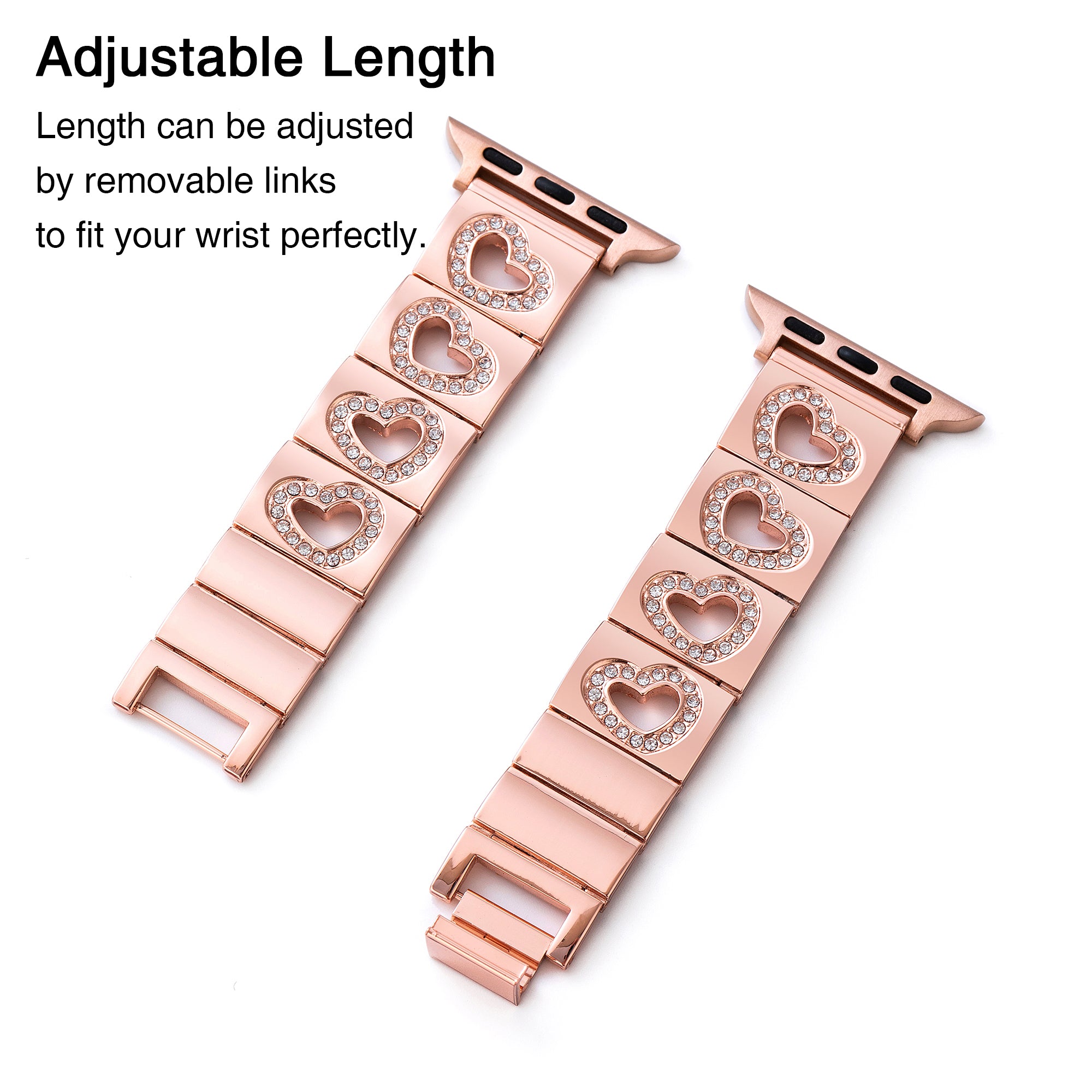 Hollowed-out Love Watch Band