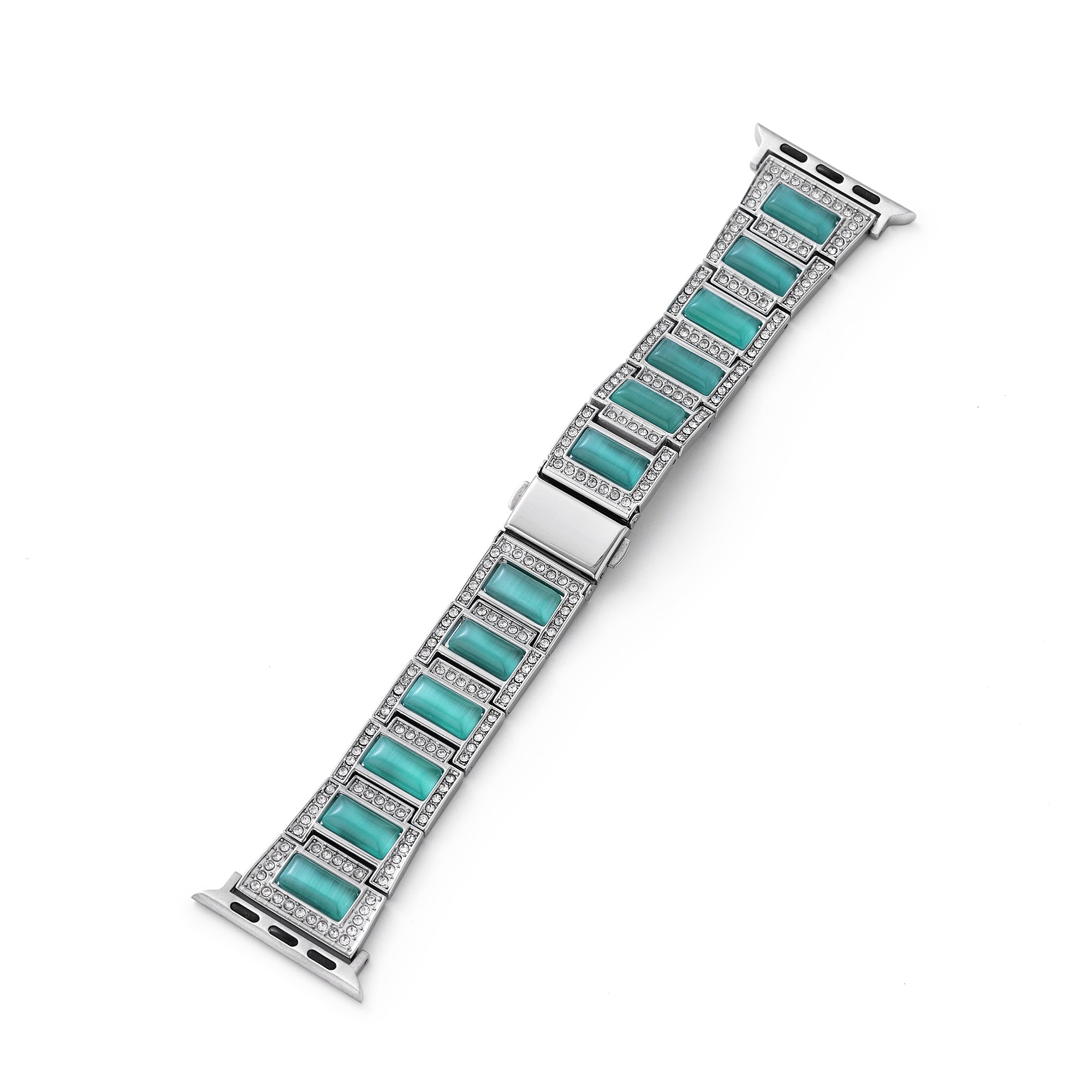 Glistening Gemstone Watch Band