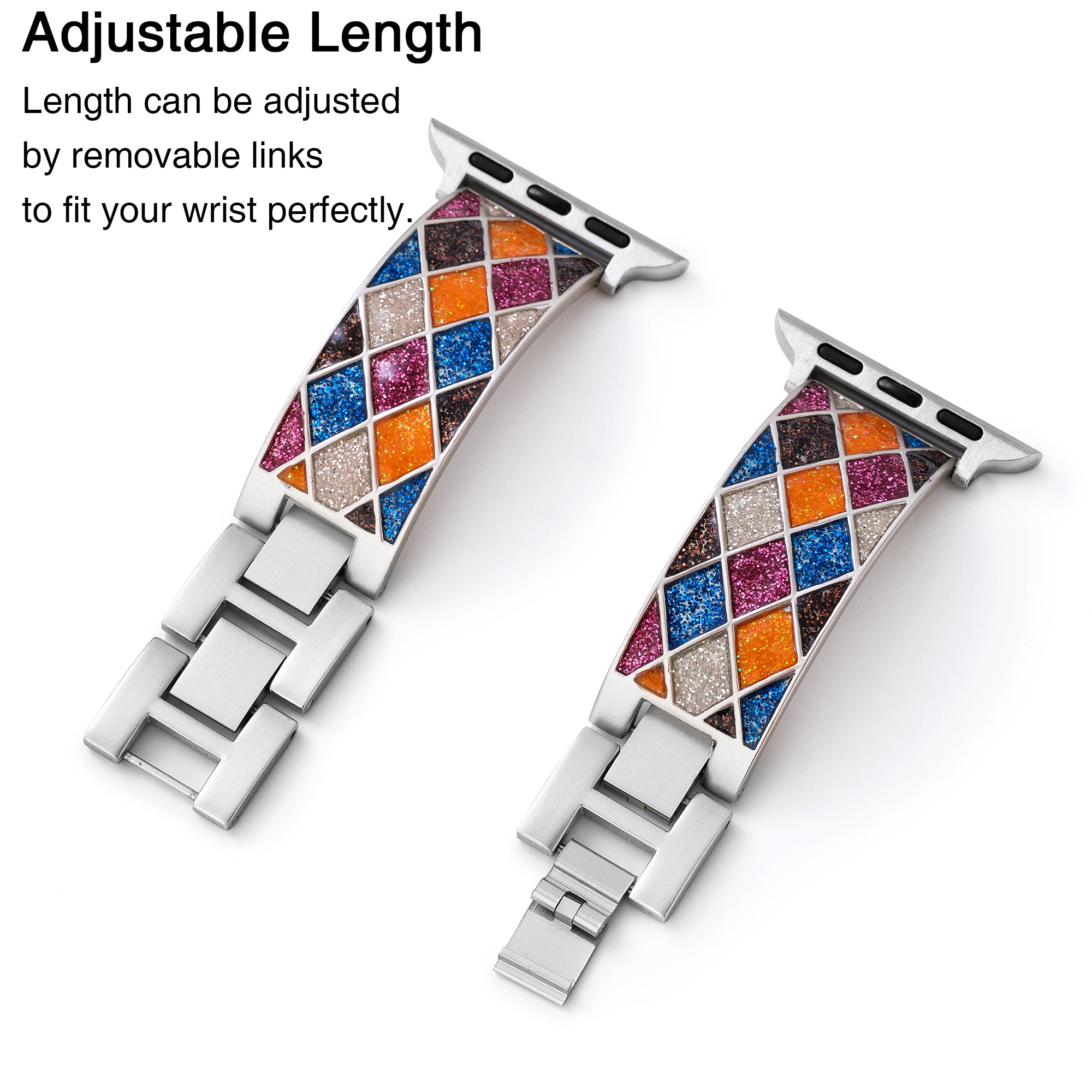 Exotic Diamond Lattice Watch Band