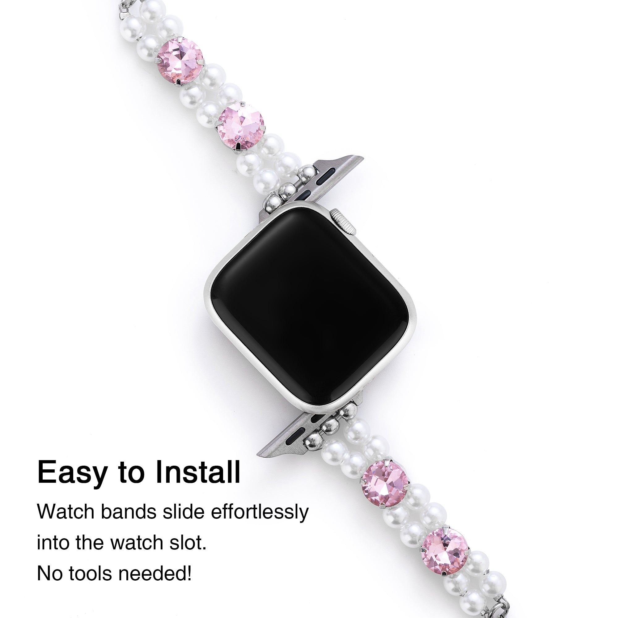 Dazzling Pearl Beaded Watch Band