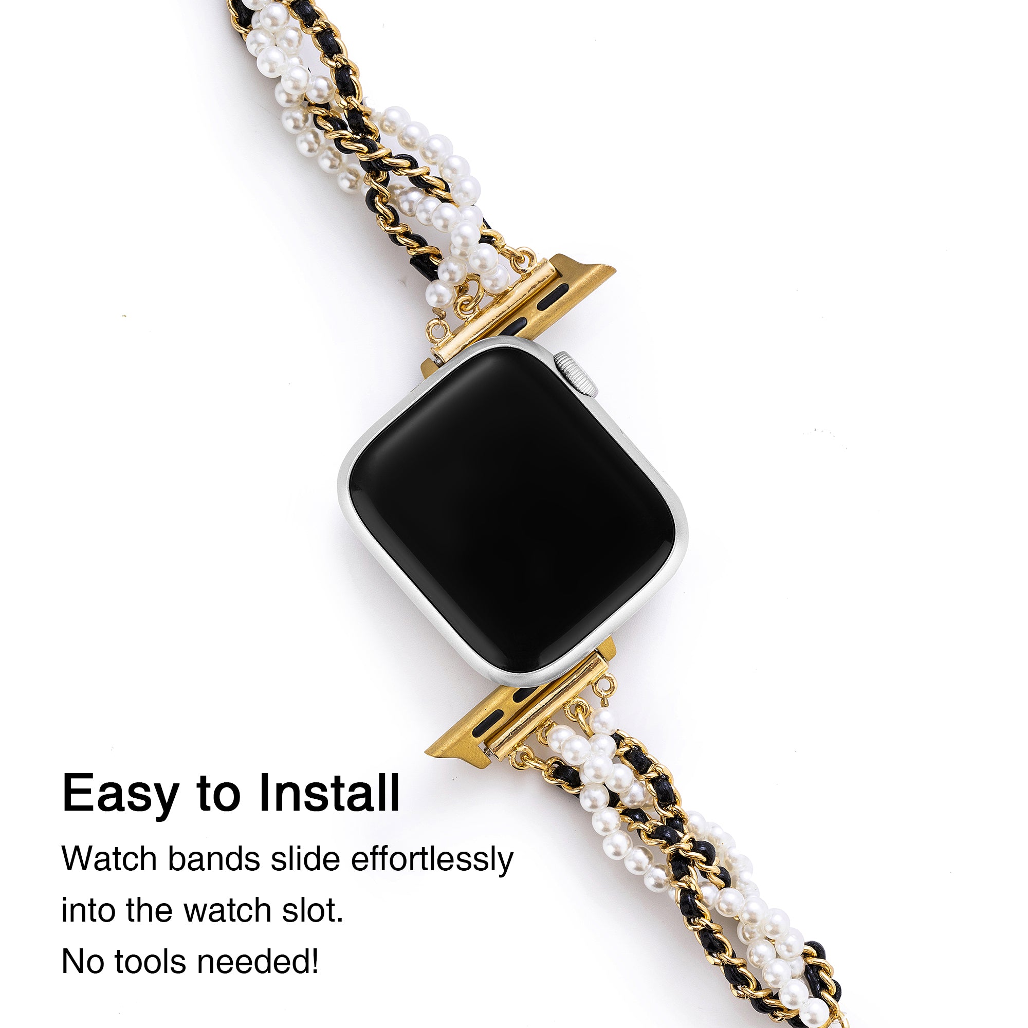 Pearl Twisted Chain Watch Band