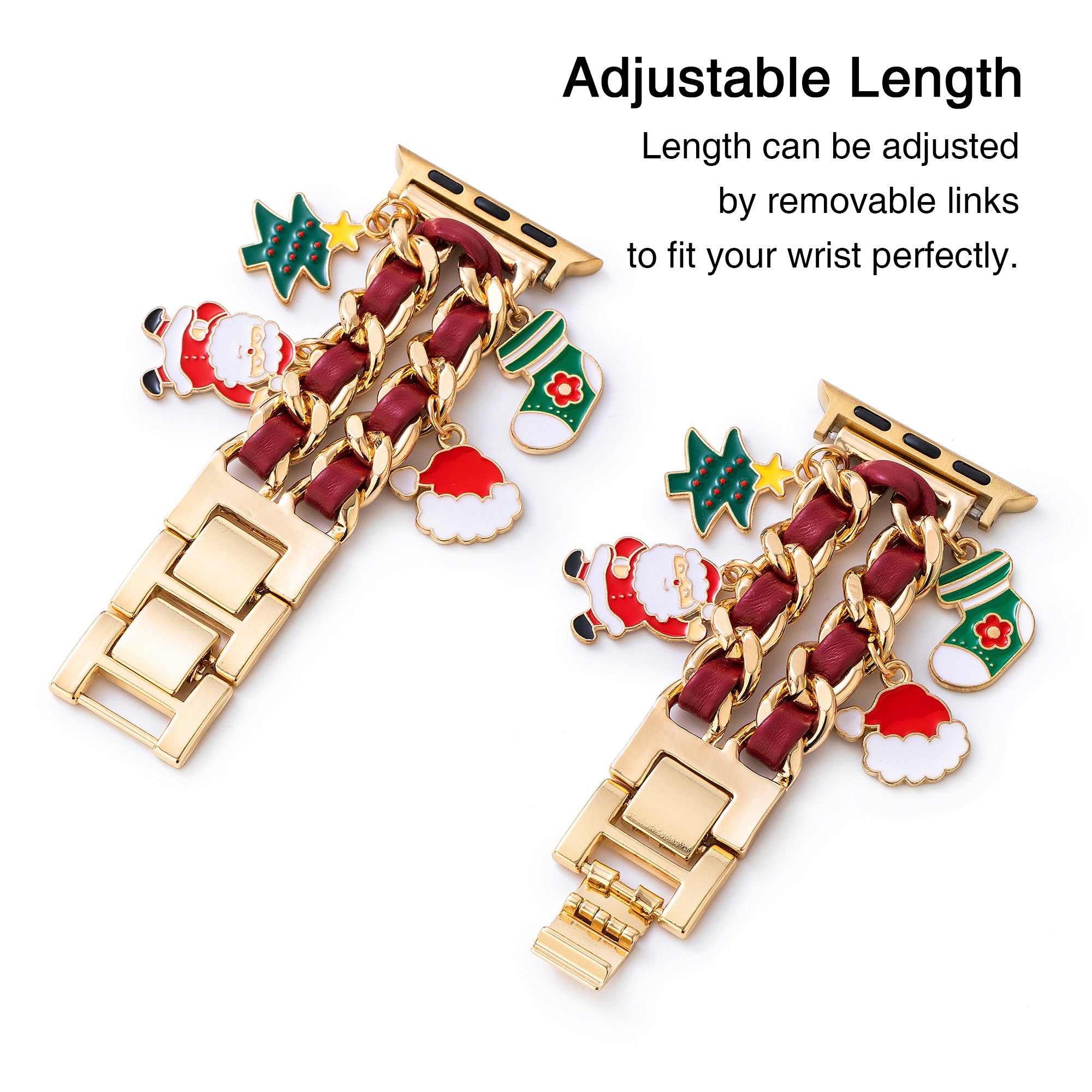 Christmas Double Twist Watch Band