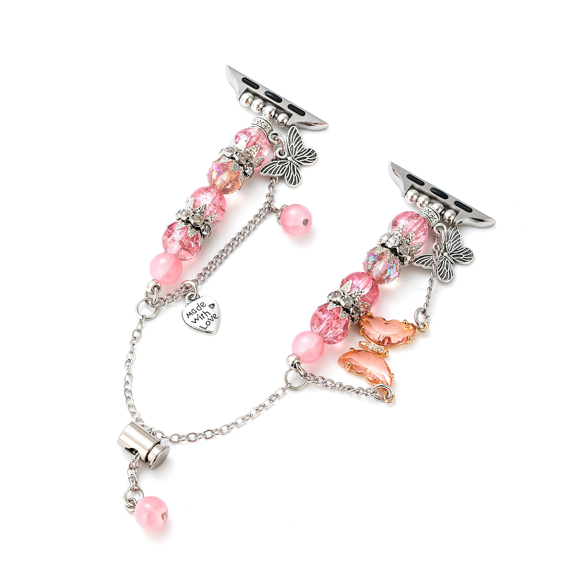 Butterfly Quartz Beaded Watch Band