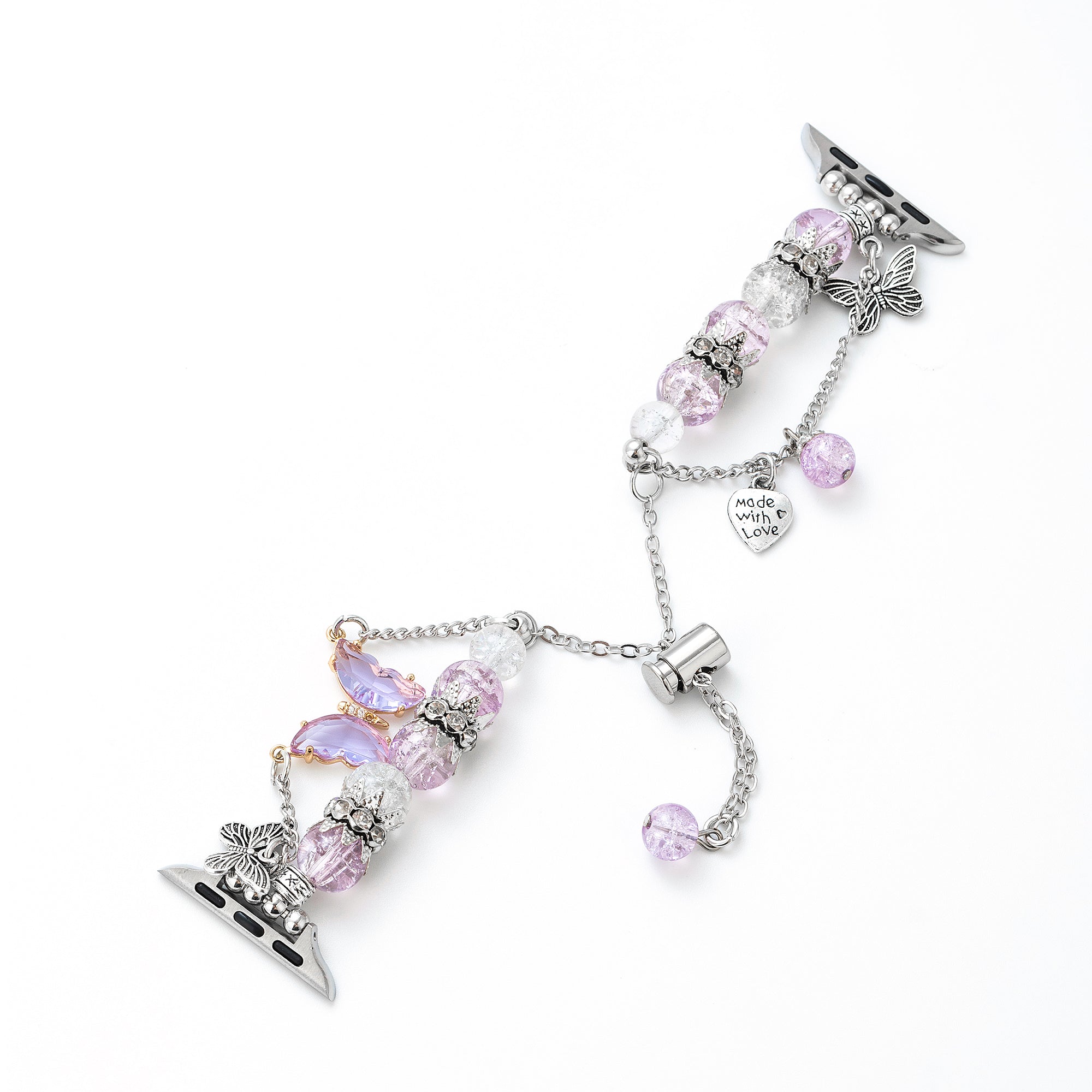 Butterfly Quartz Beaded Watch Band