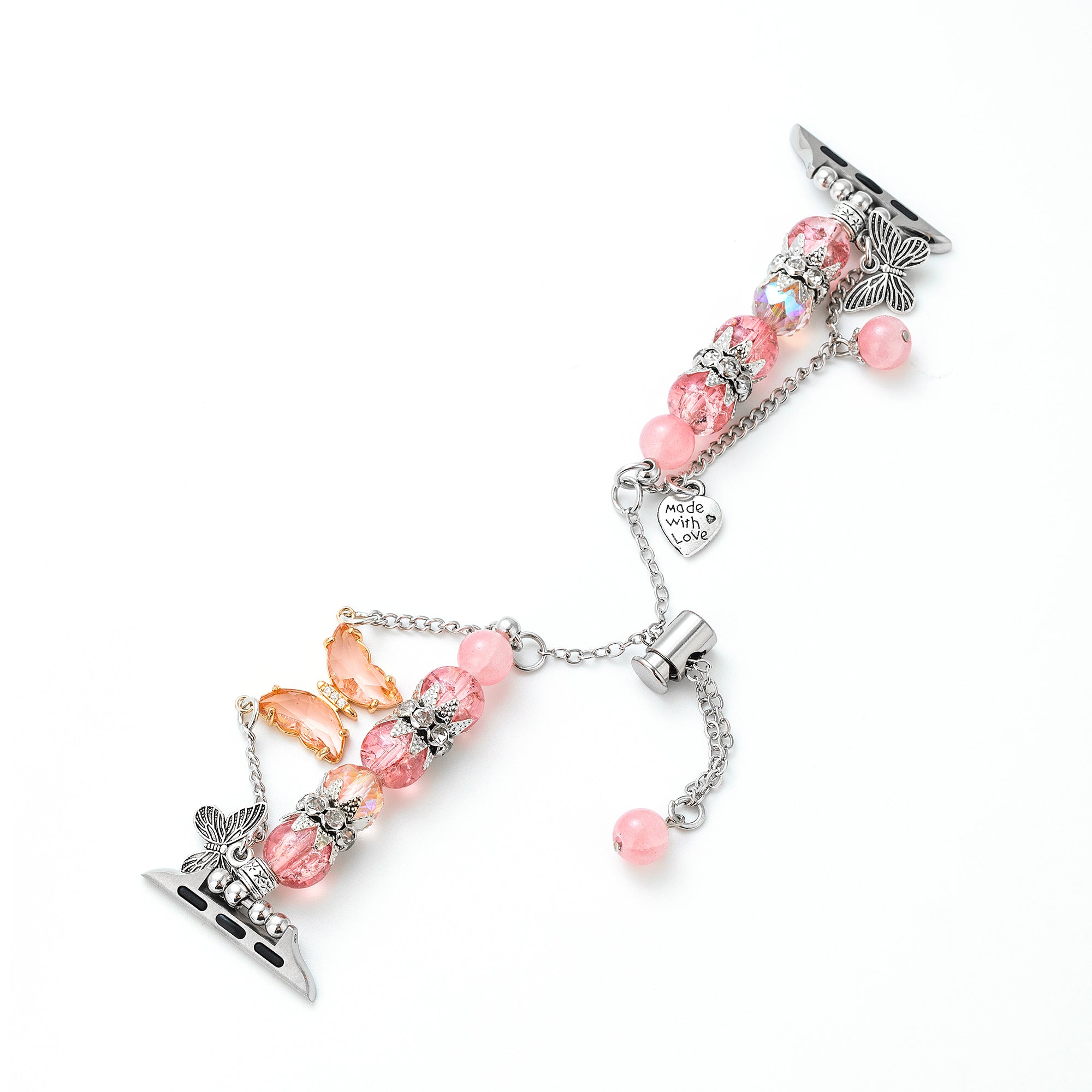 Butterfly Quartz Beaded Watch Band