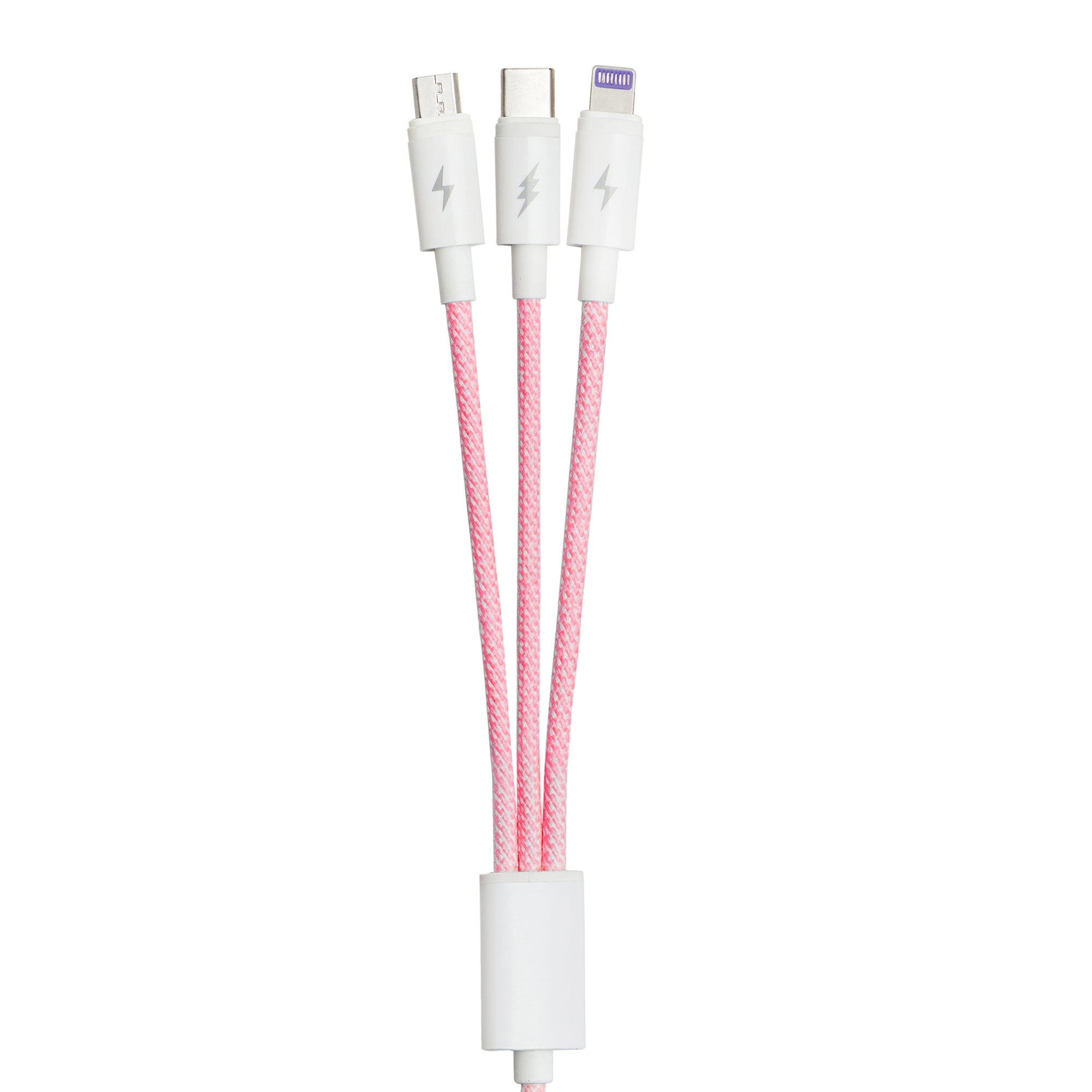 Braided Wire 3-in-1 Cable