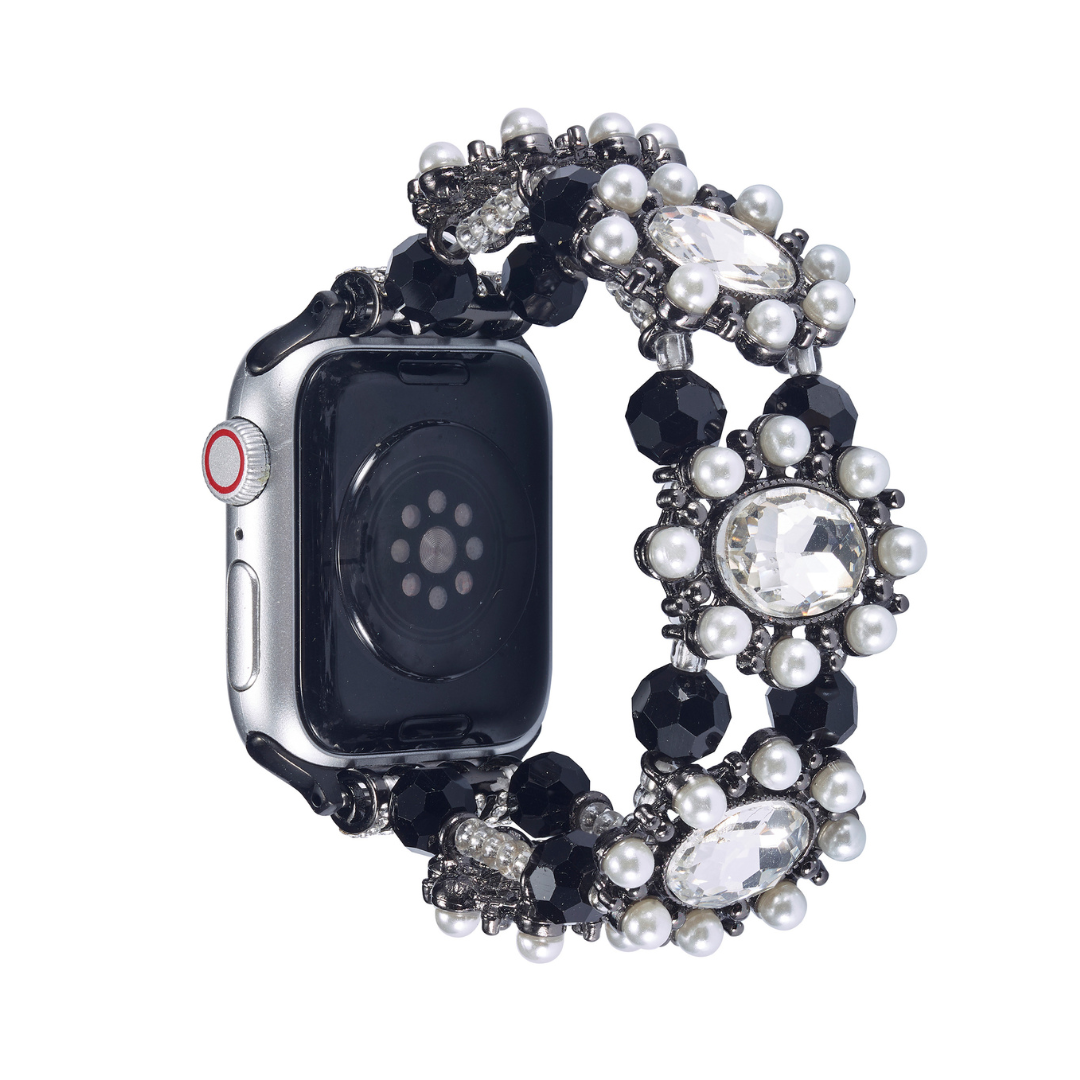 Gem Beaded Elastic Watch Band