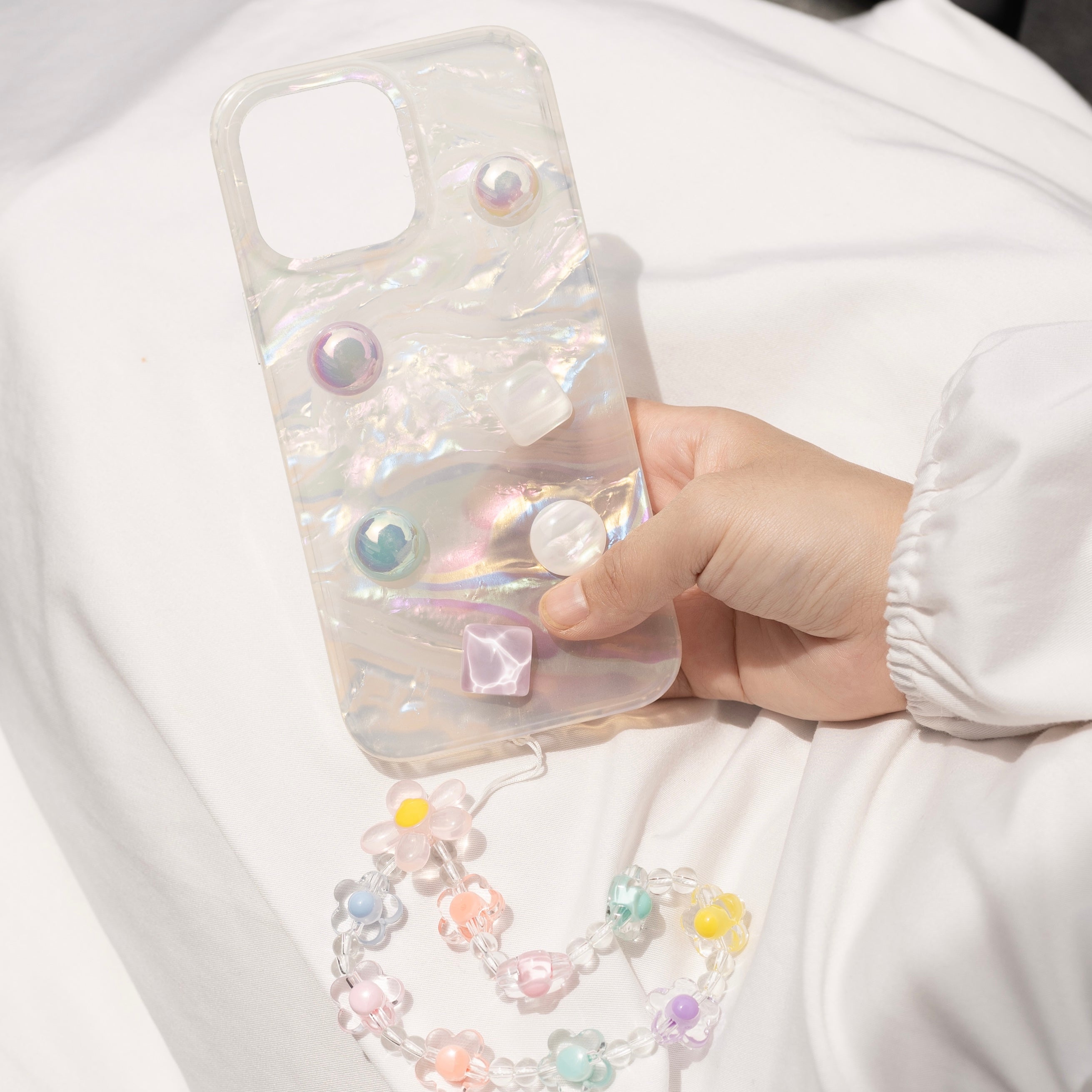 Gem Embellished Oceanic Phone Case