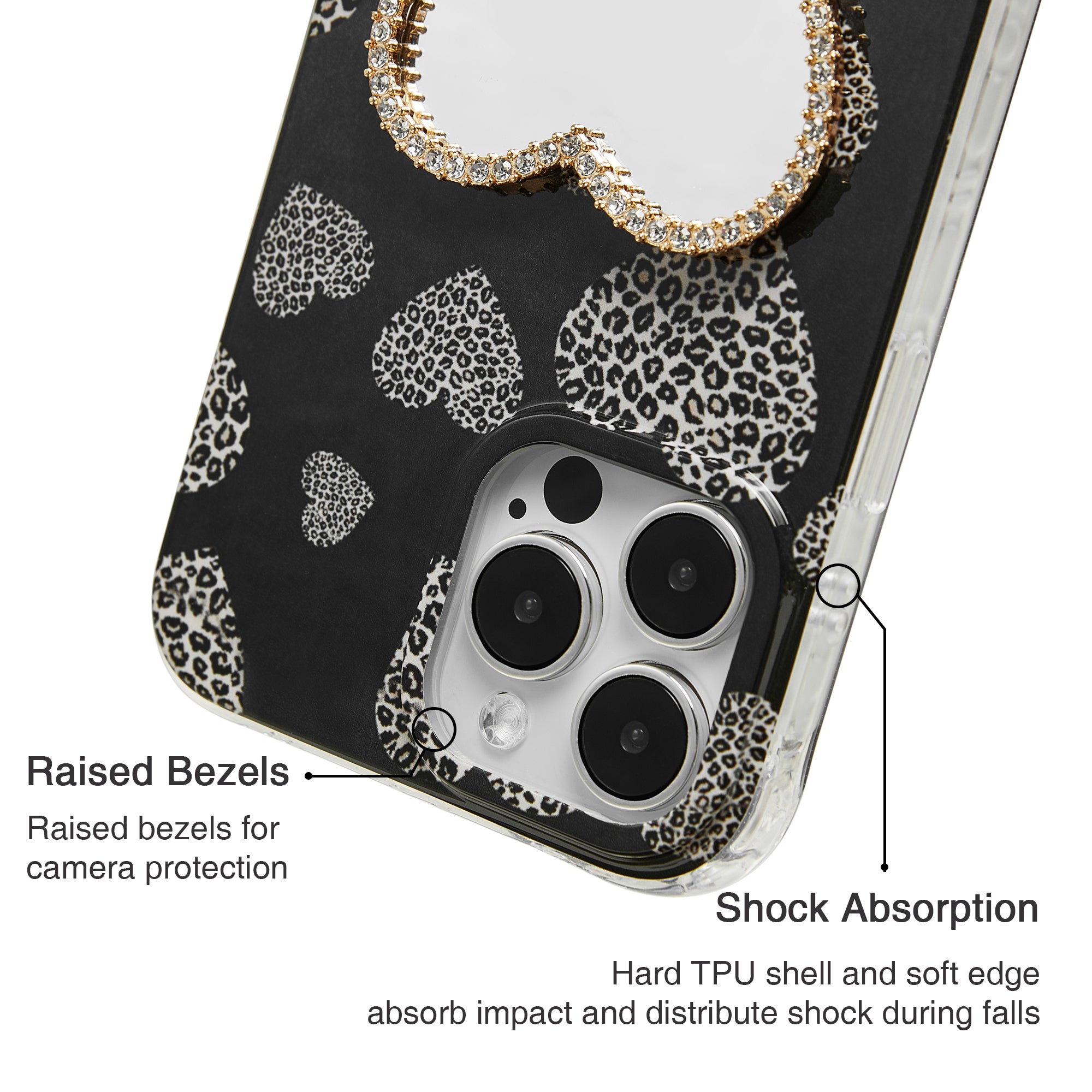 Wild Amore | Leopard Love Mirror Phone Case