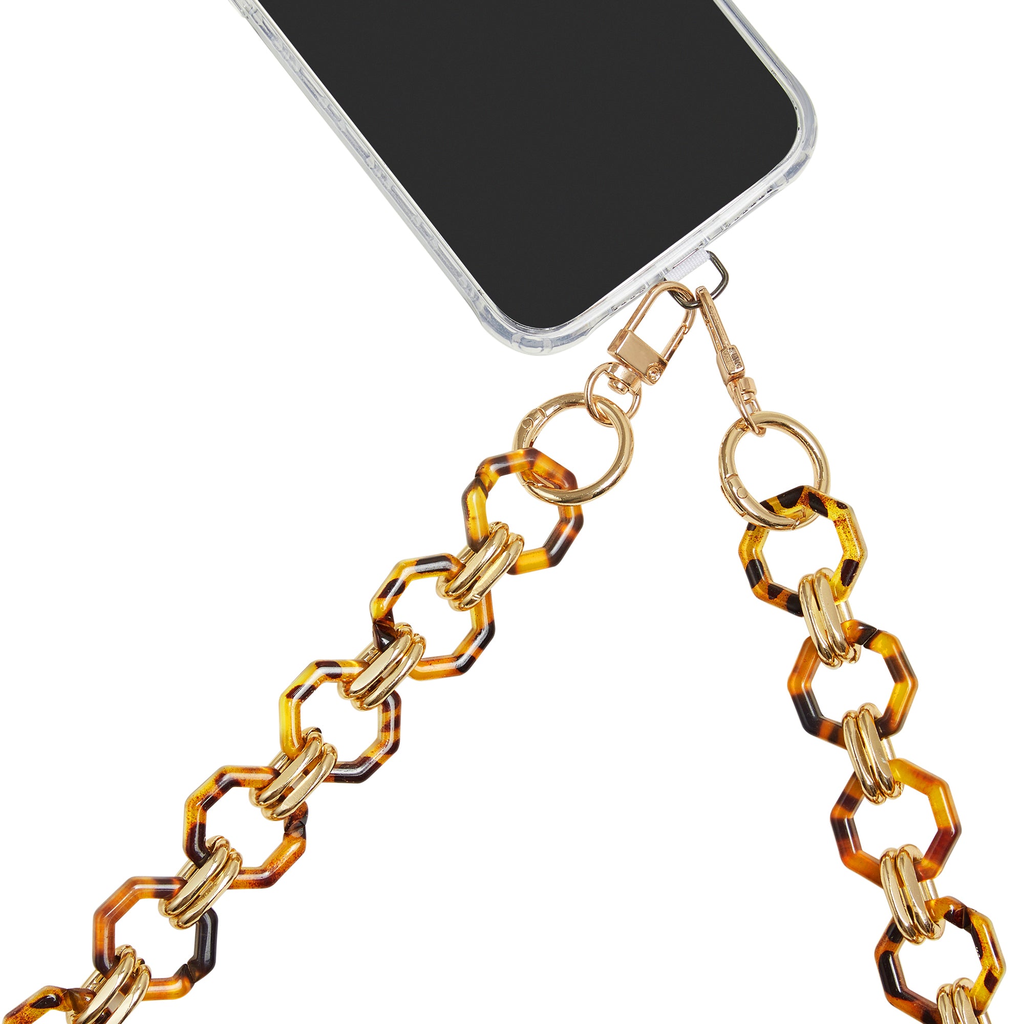 Marbling Pattern Cross-body Phone Chain