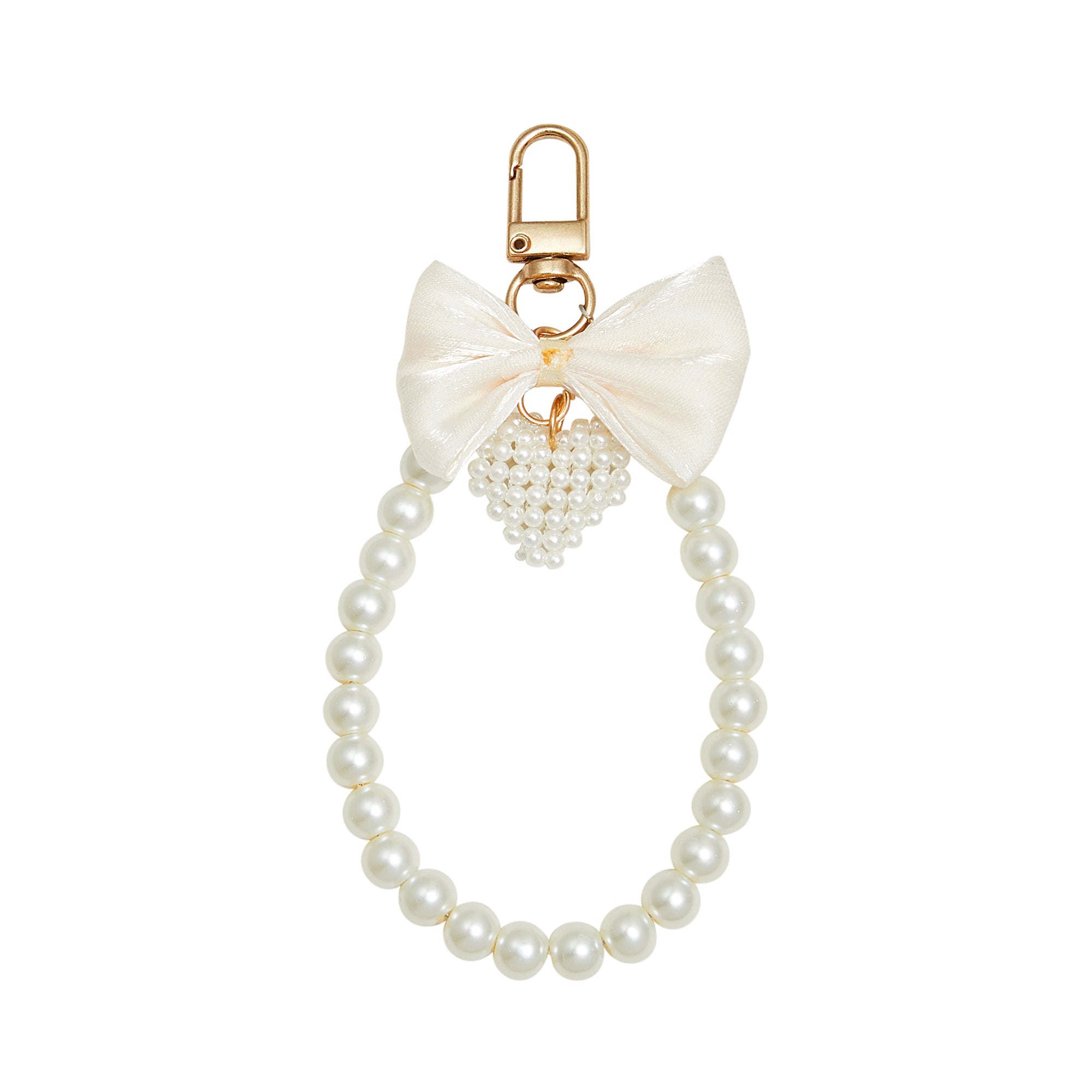 Bowknot Pearl Phone Charm