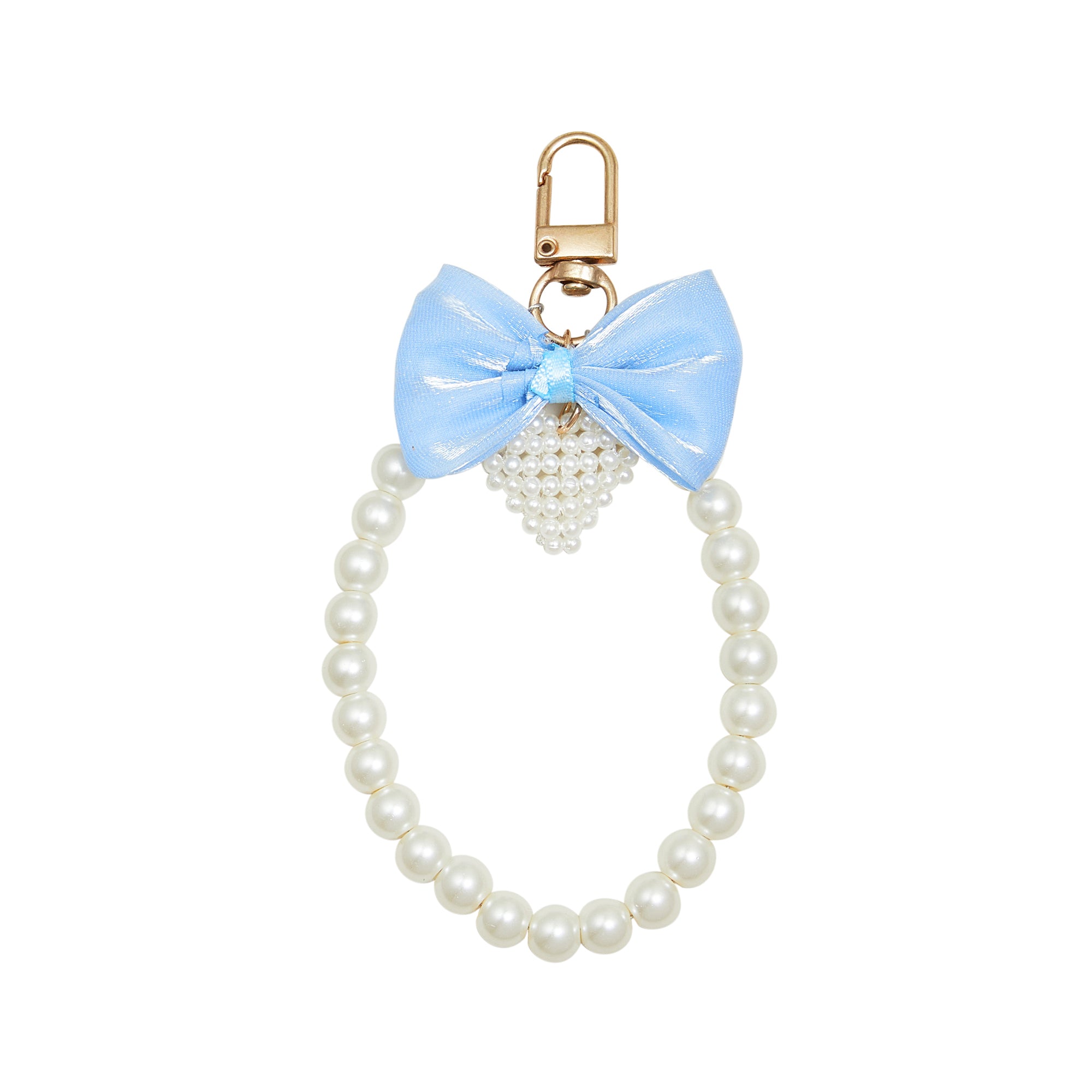 Bowknot Pearl Phone Charm