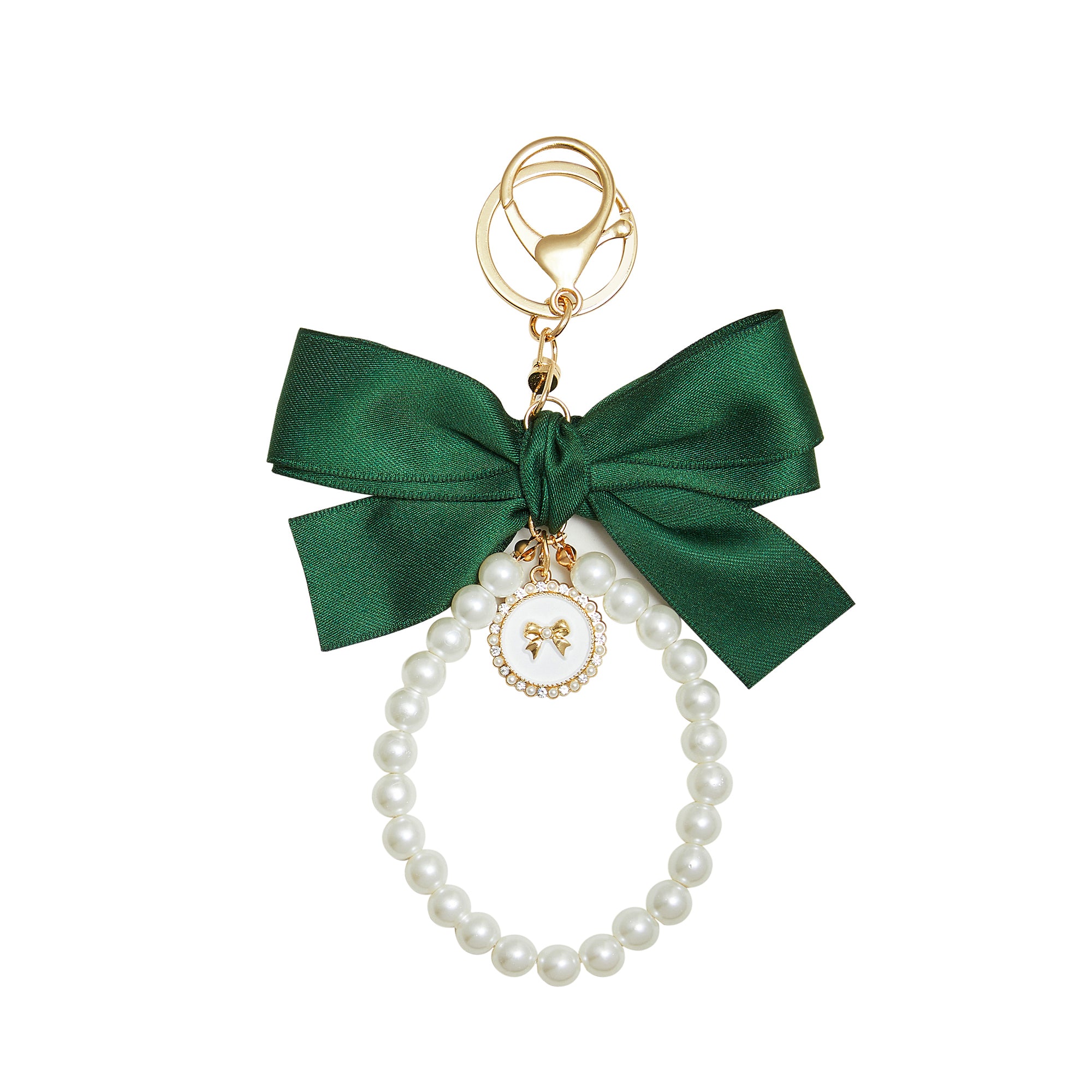 Bowknot Pearl Phone Charm