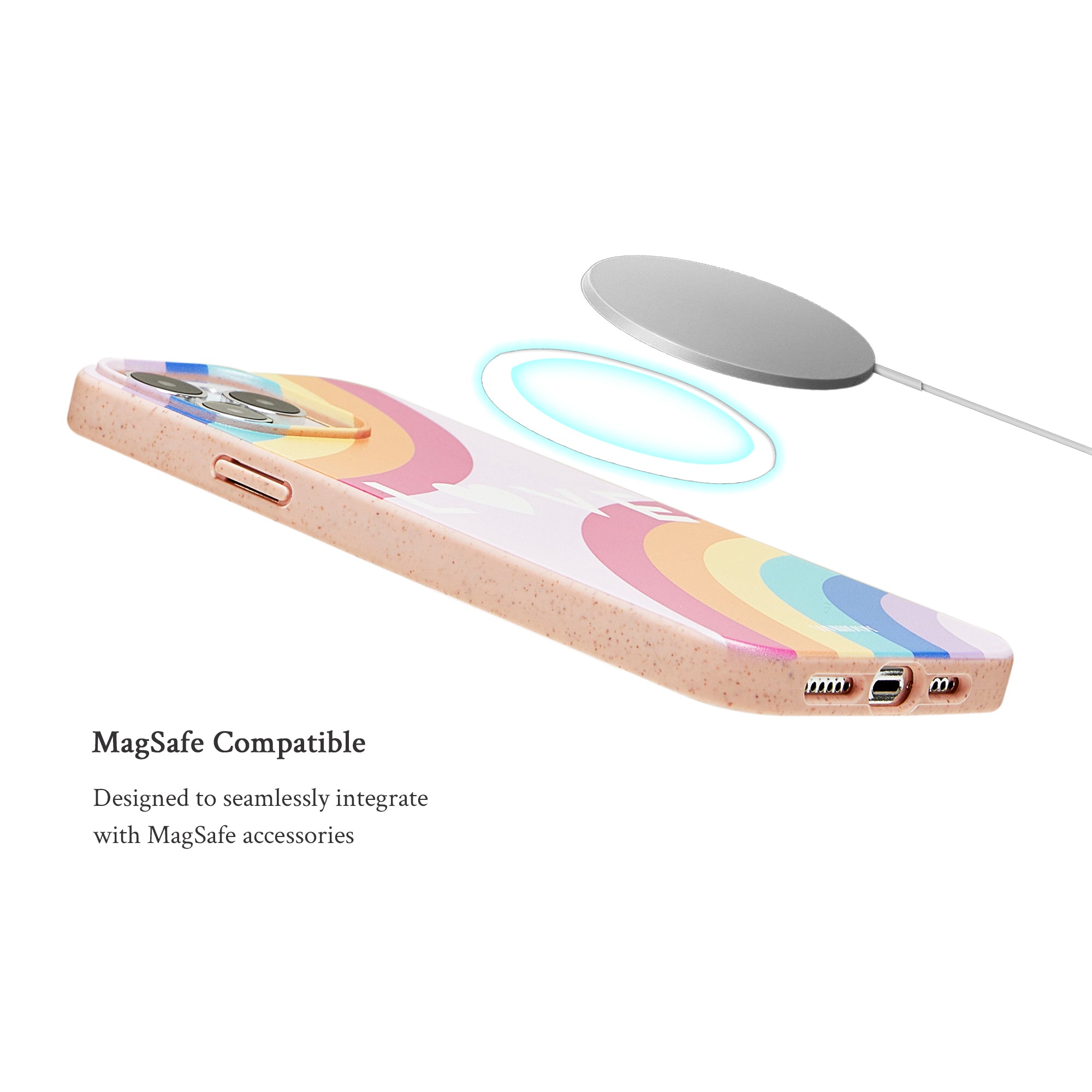 Rainbow Biodegradable MagSafe Phone Case