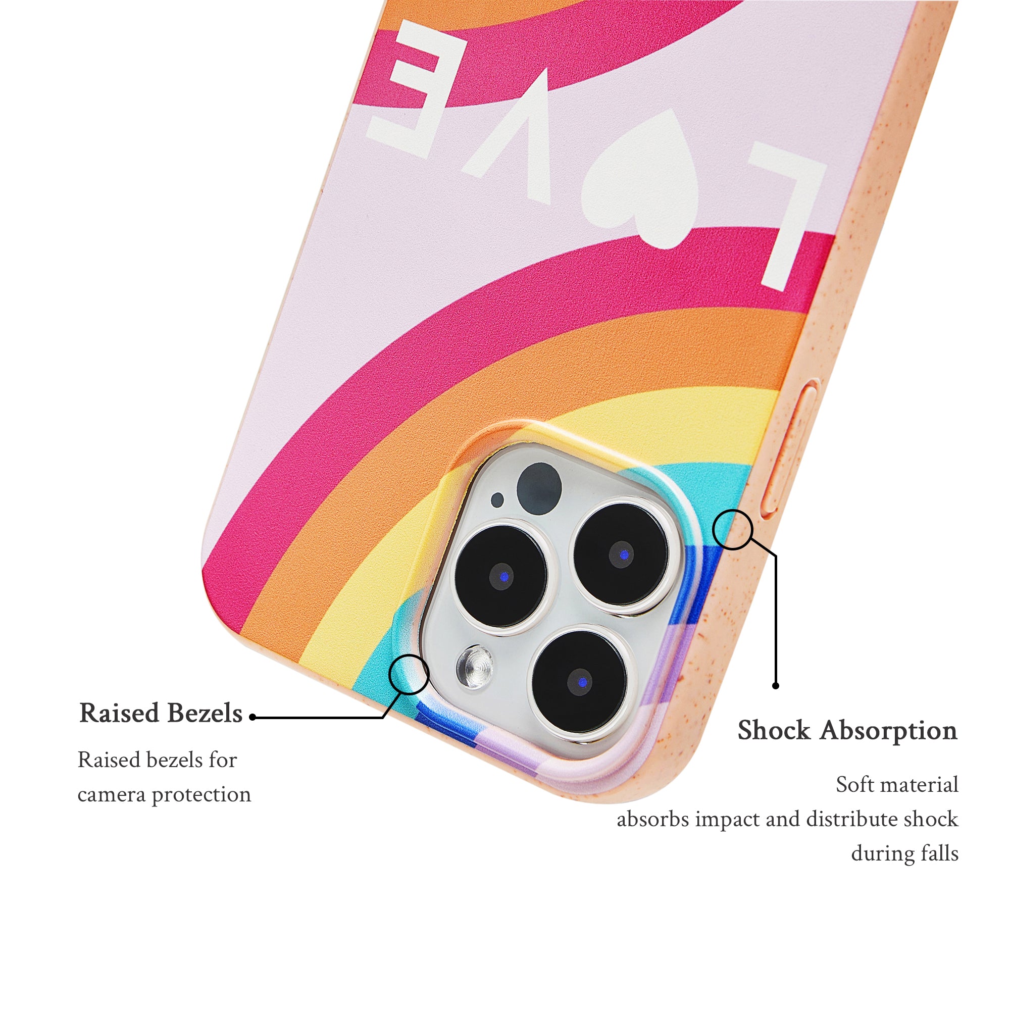 Rainbow Biodegradable MagSafe Phone Case