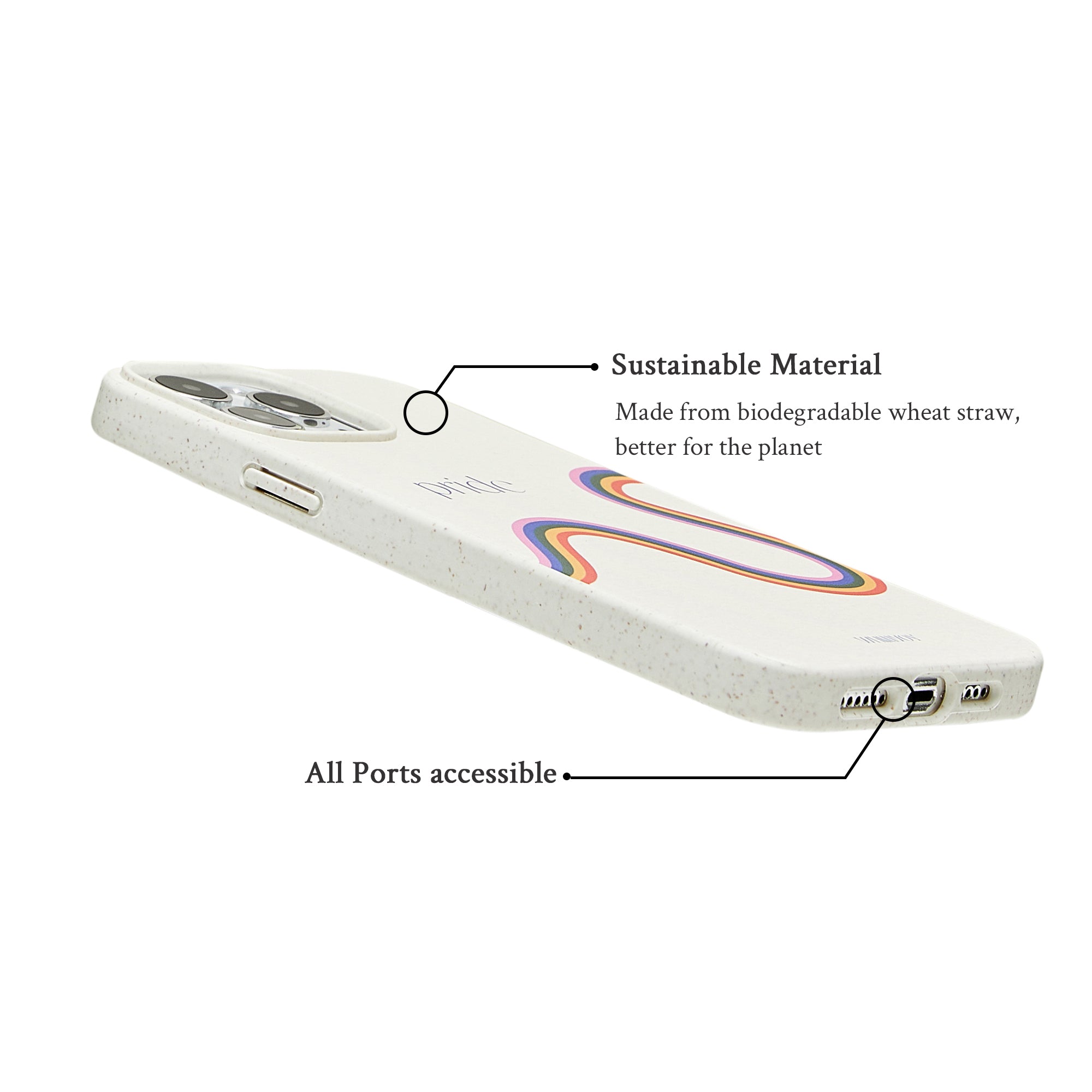 Rainbow Curve Biodegradable MagSafe Phone Case