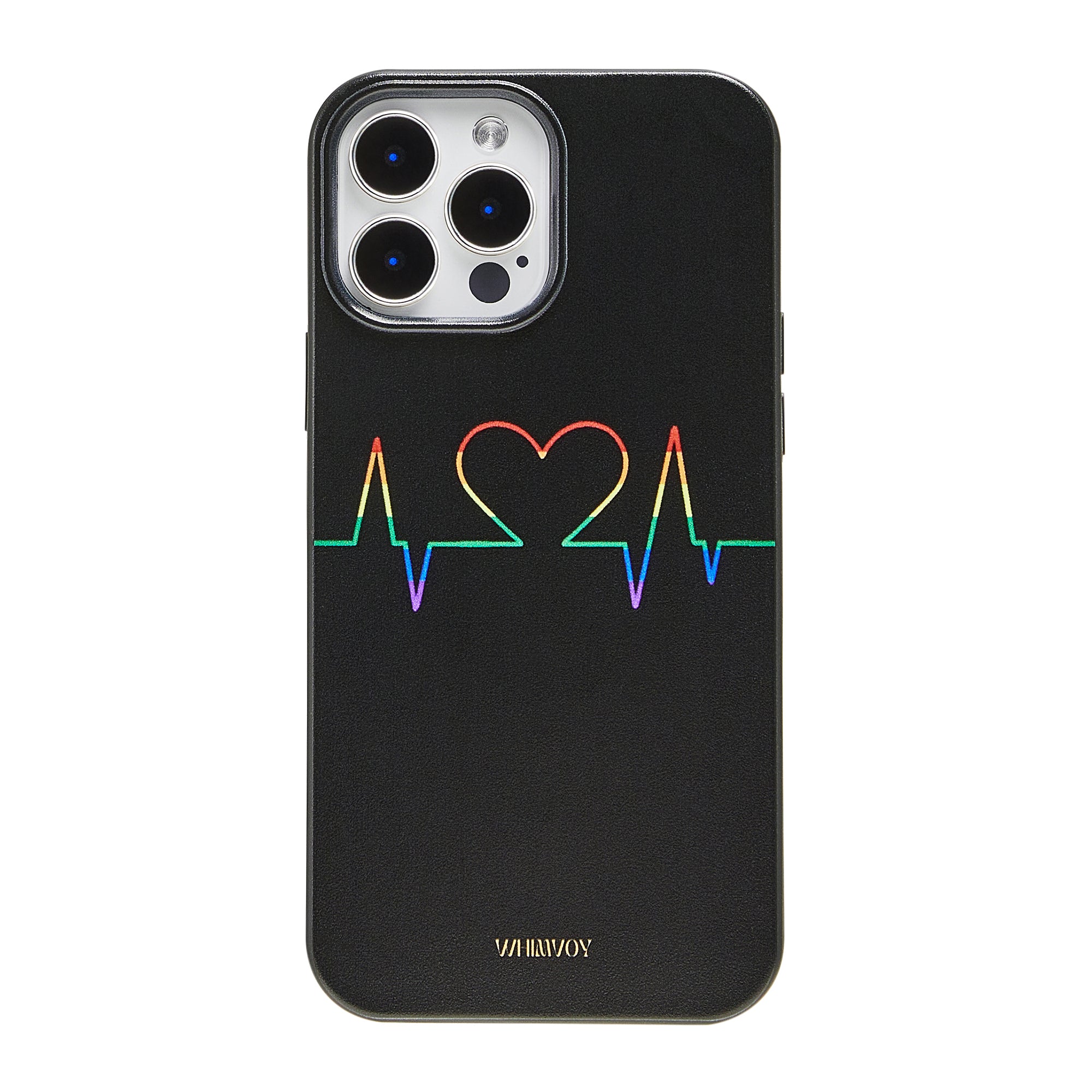 Rainbow Heartbeat Biodegradable MagSafe Phone Case