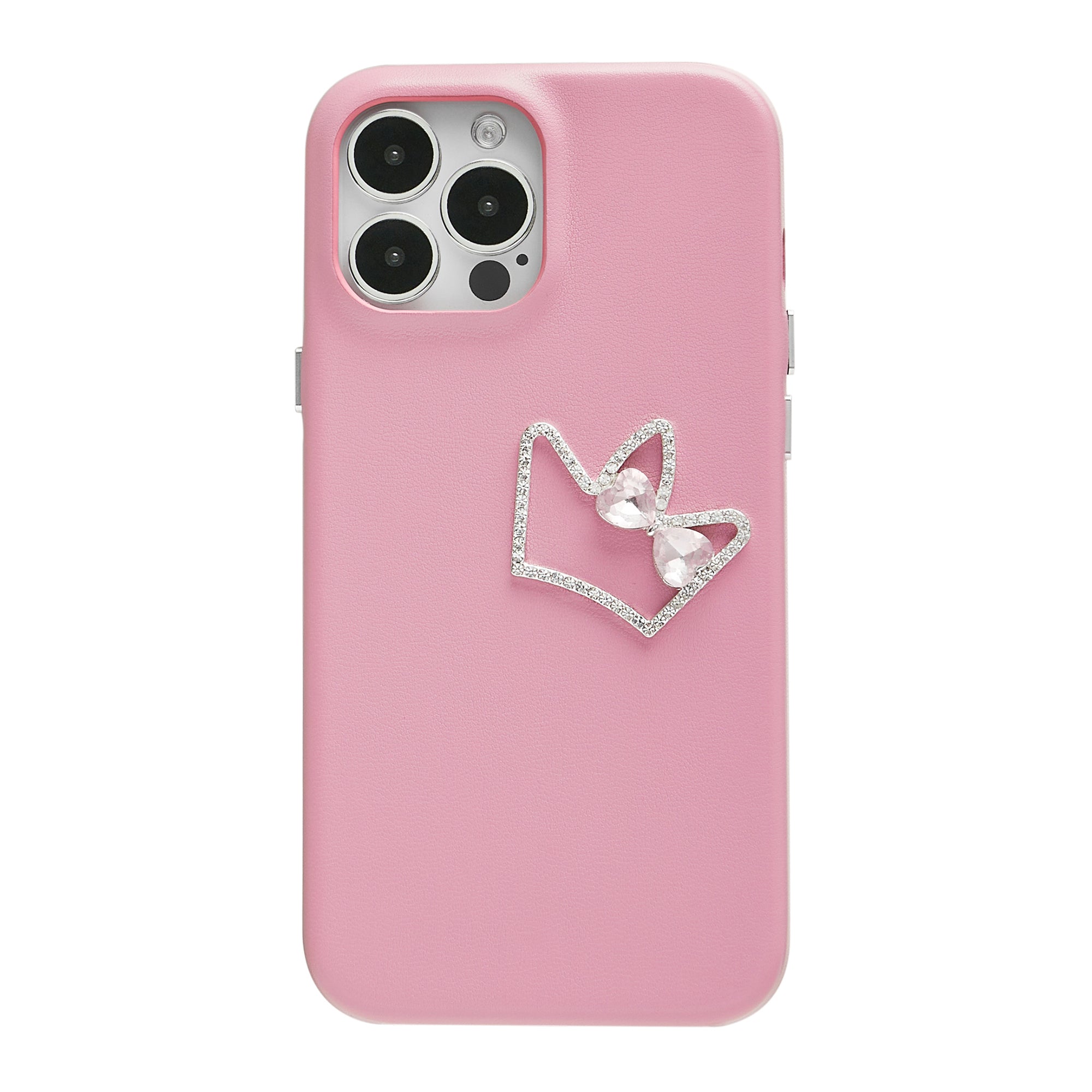 Coquette Girlie | Diamond Crown Leather Phone Case