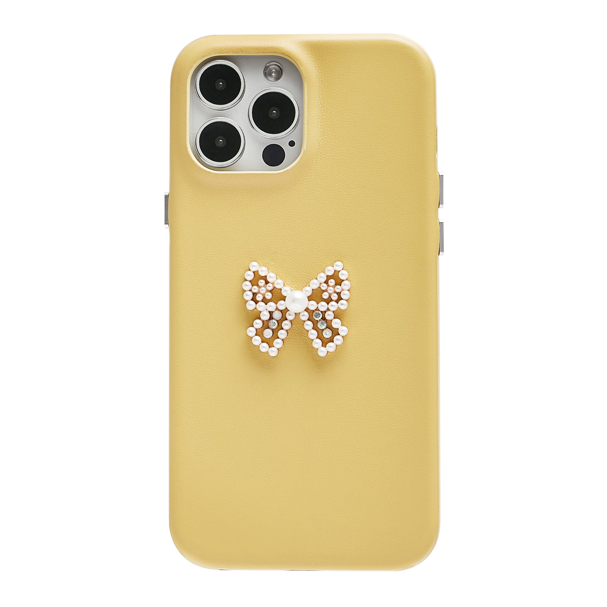 Coquette Girlie | Pearly Bowknot Leather Phone Case