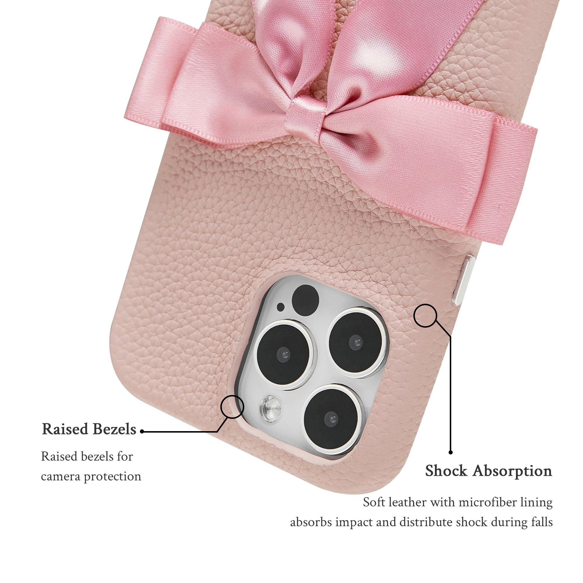 Coquette Girlie | Ribbon Bowknot Leather Phone Case