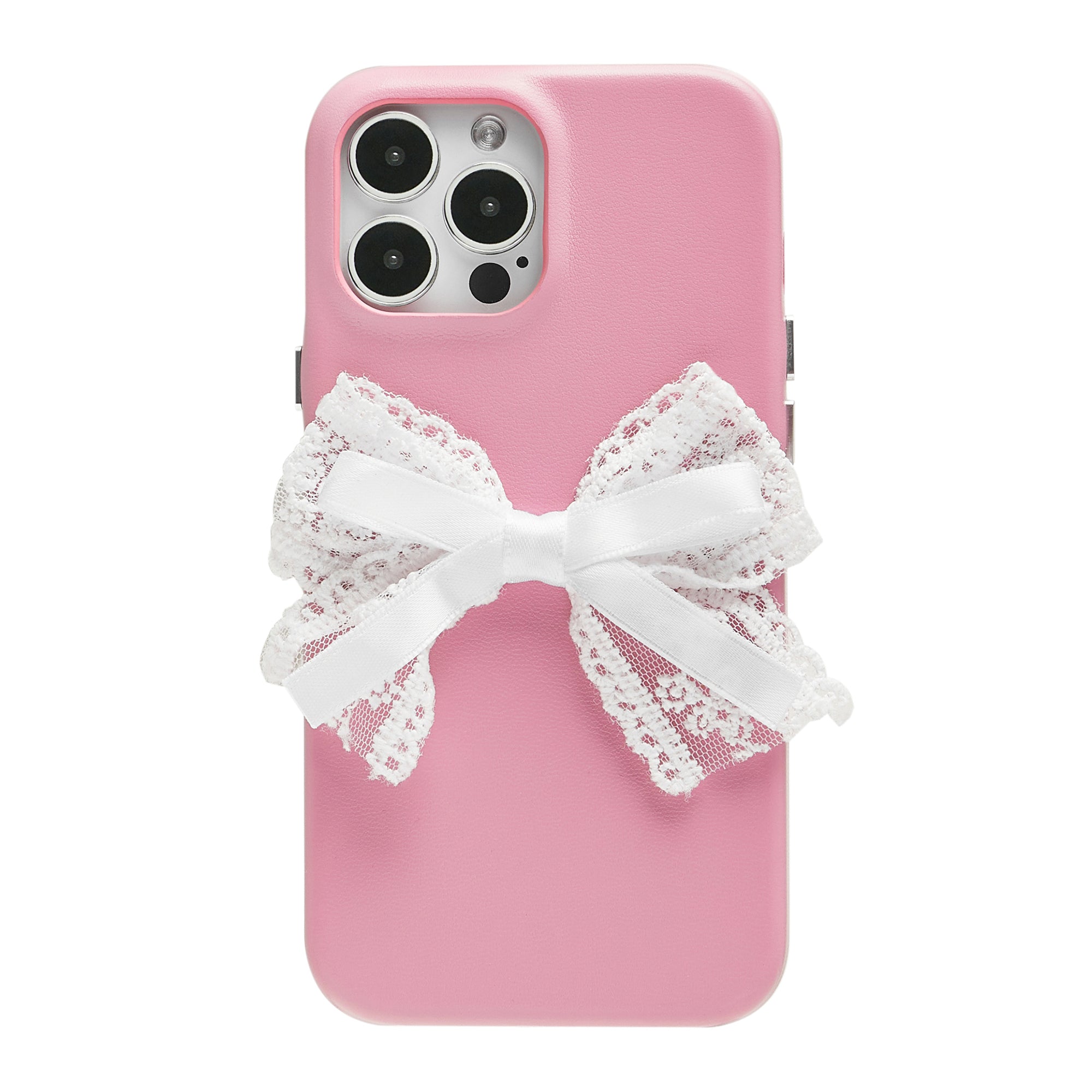 Coquette Girlie | Lace Bowknot Leather Phone Case