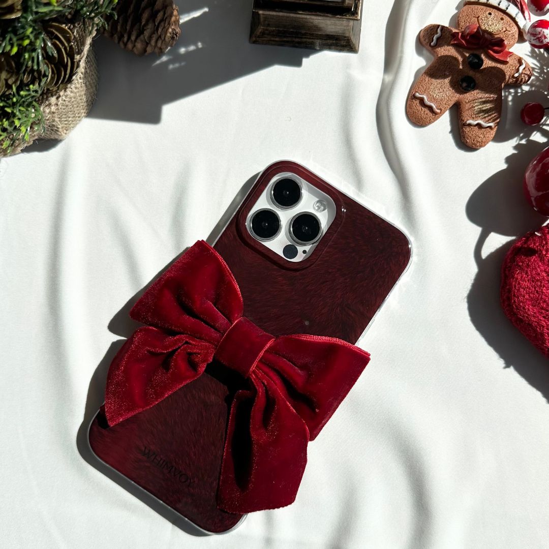 Velvet Bowknot Phone Case